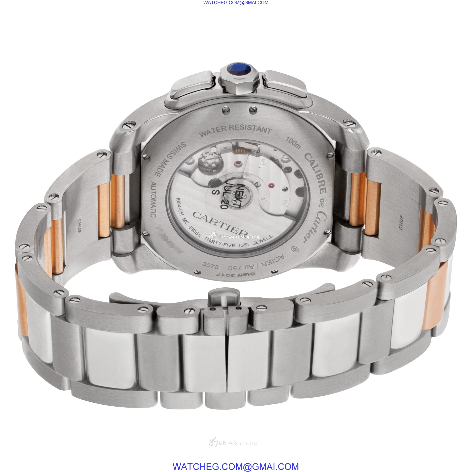 Cartier W7100043 Calibre Automatic Male Stainless Steel 4