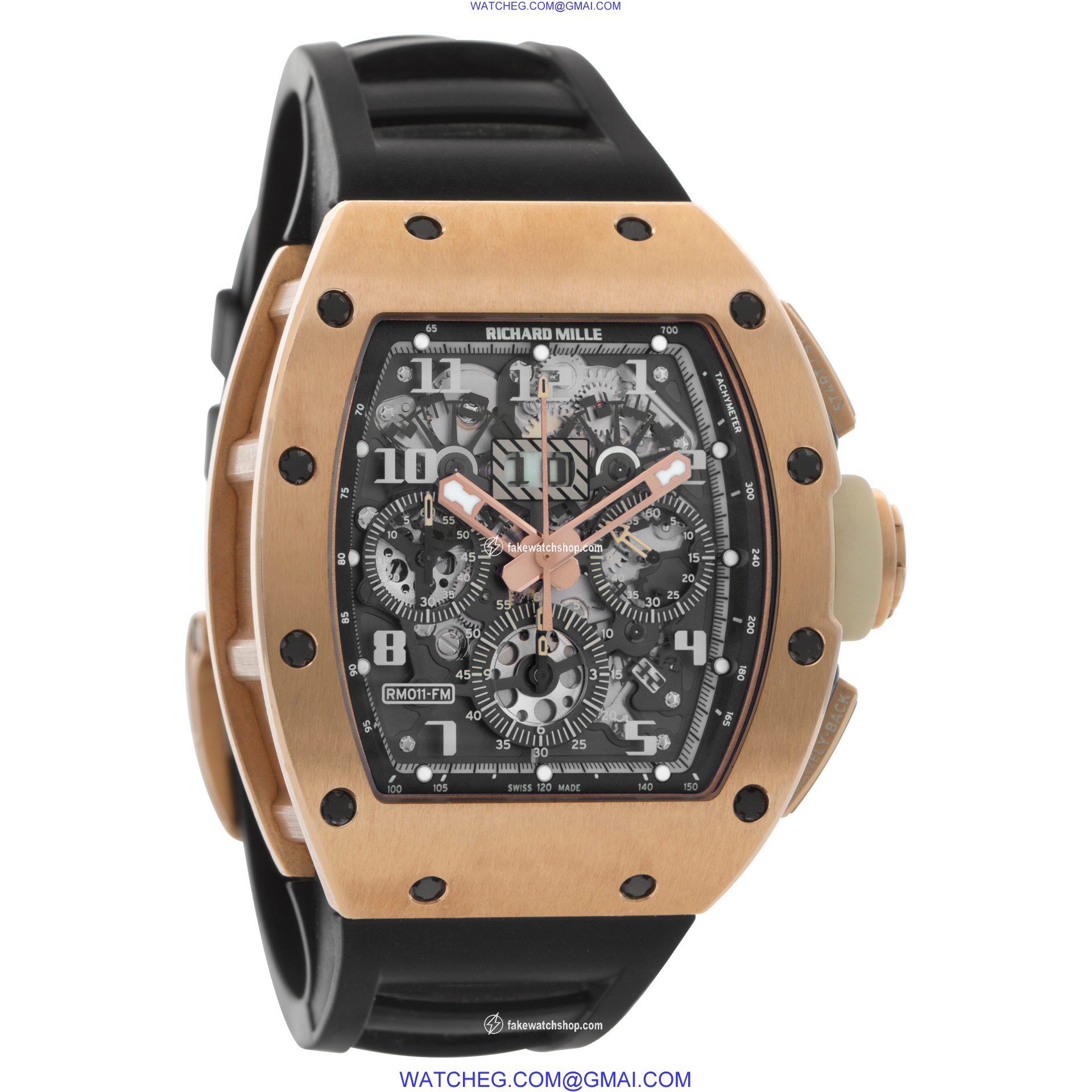 Richard Mille RM011 Felipe Massa Automatic Male 18k rose gold 4
