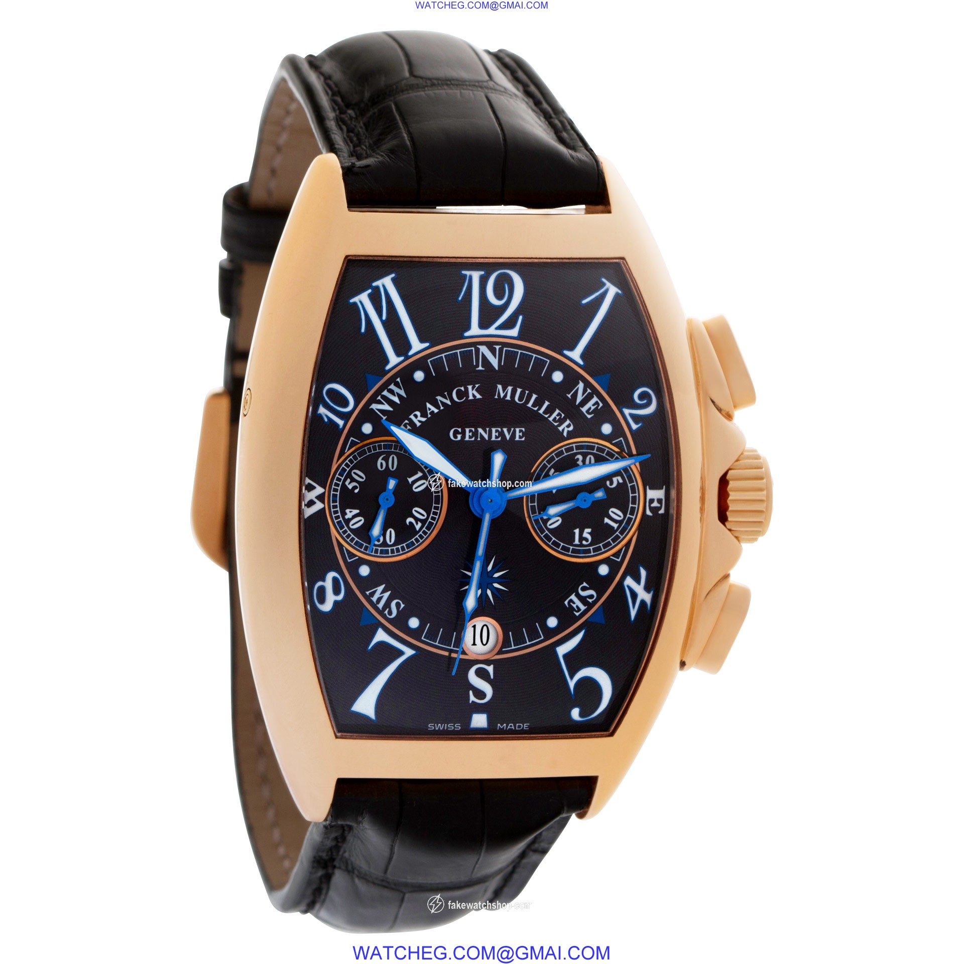 Franck Muller 8080 CC AT Curvex Automatic Male 18k Pink Gold 4