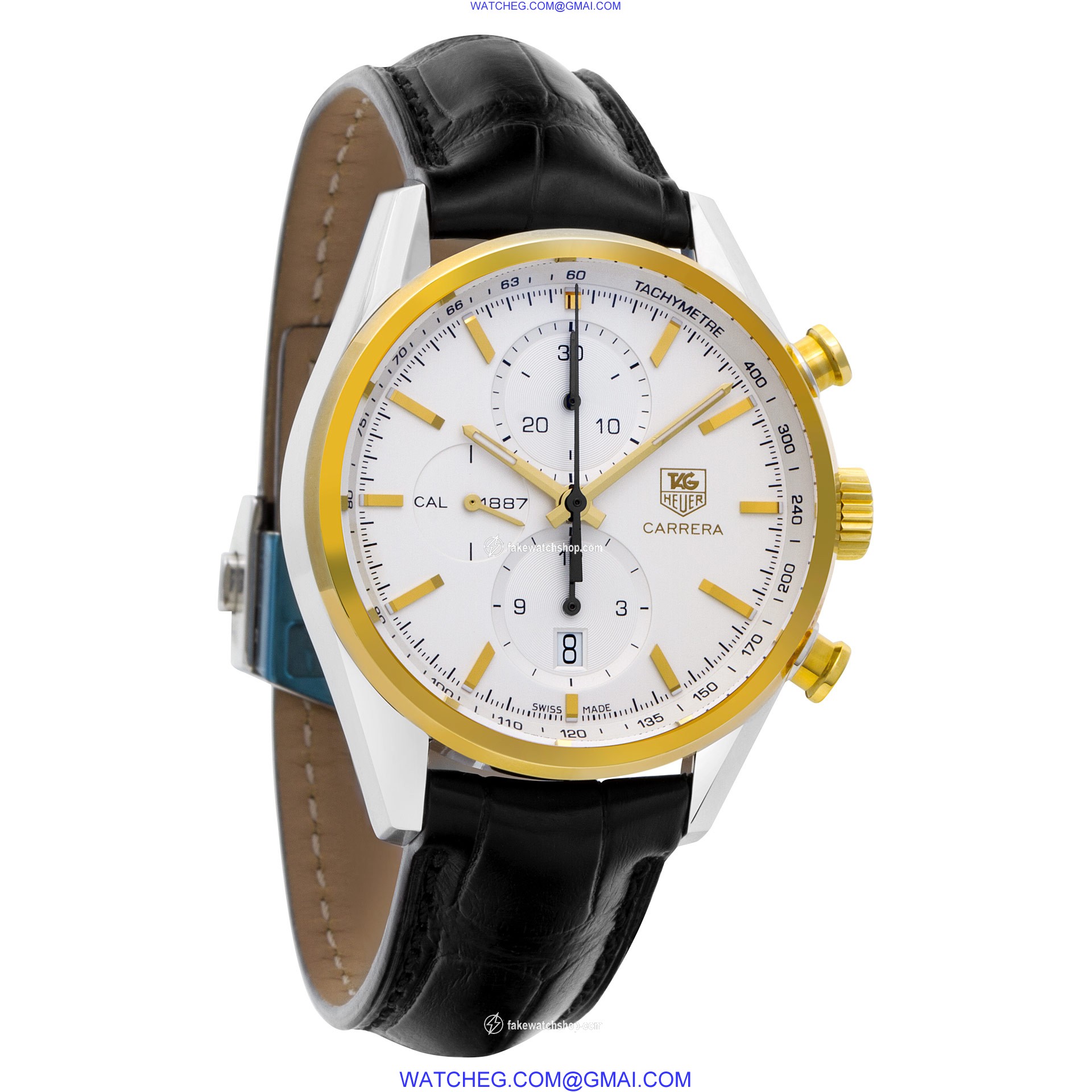 Tag Heuer CAR2150 Carrera Automatic Male 18k gold & Stainless Steel 4