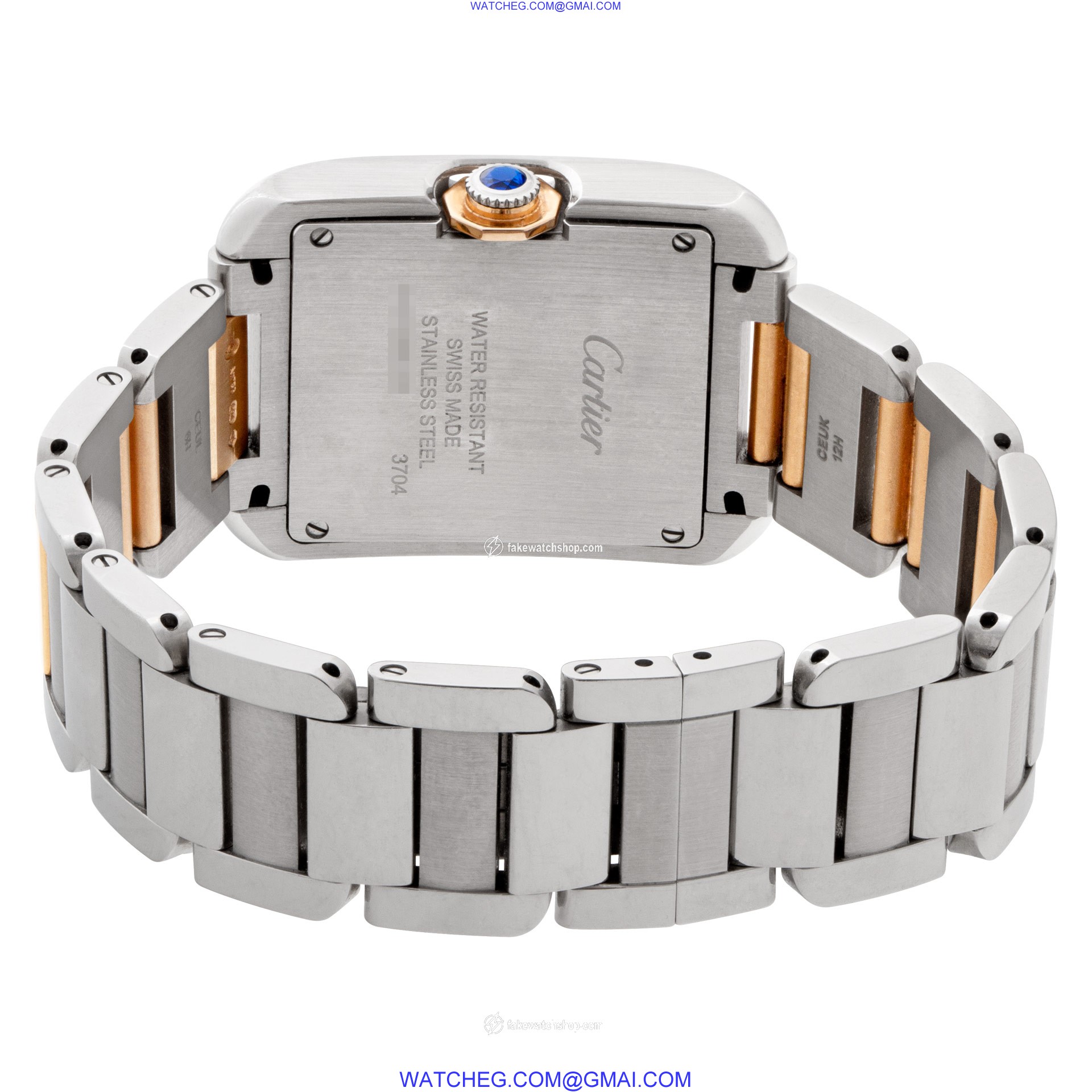 Cartier W5310043 Tank Anglaise Quartz Female Stainless Steel 4