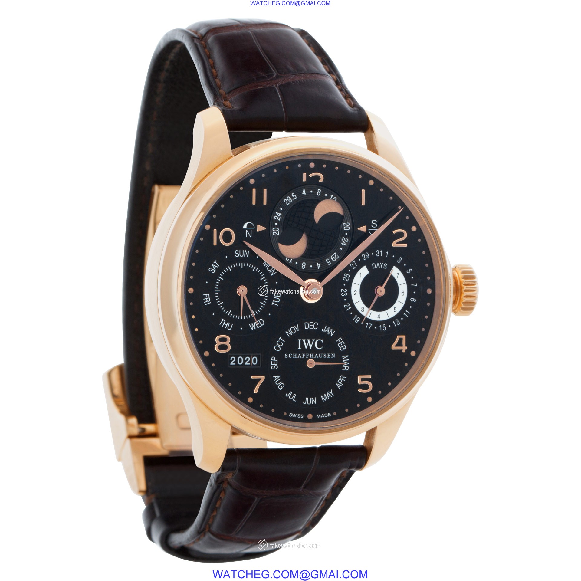 IWC IW5021-03 Portuguese Perpetual Automatic Unisex 18k rose gold 4