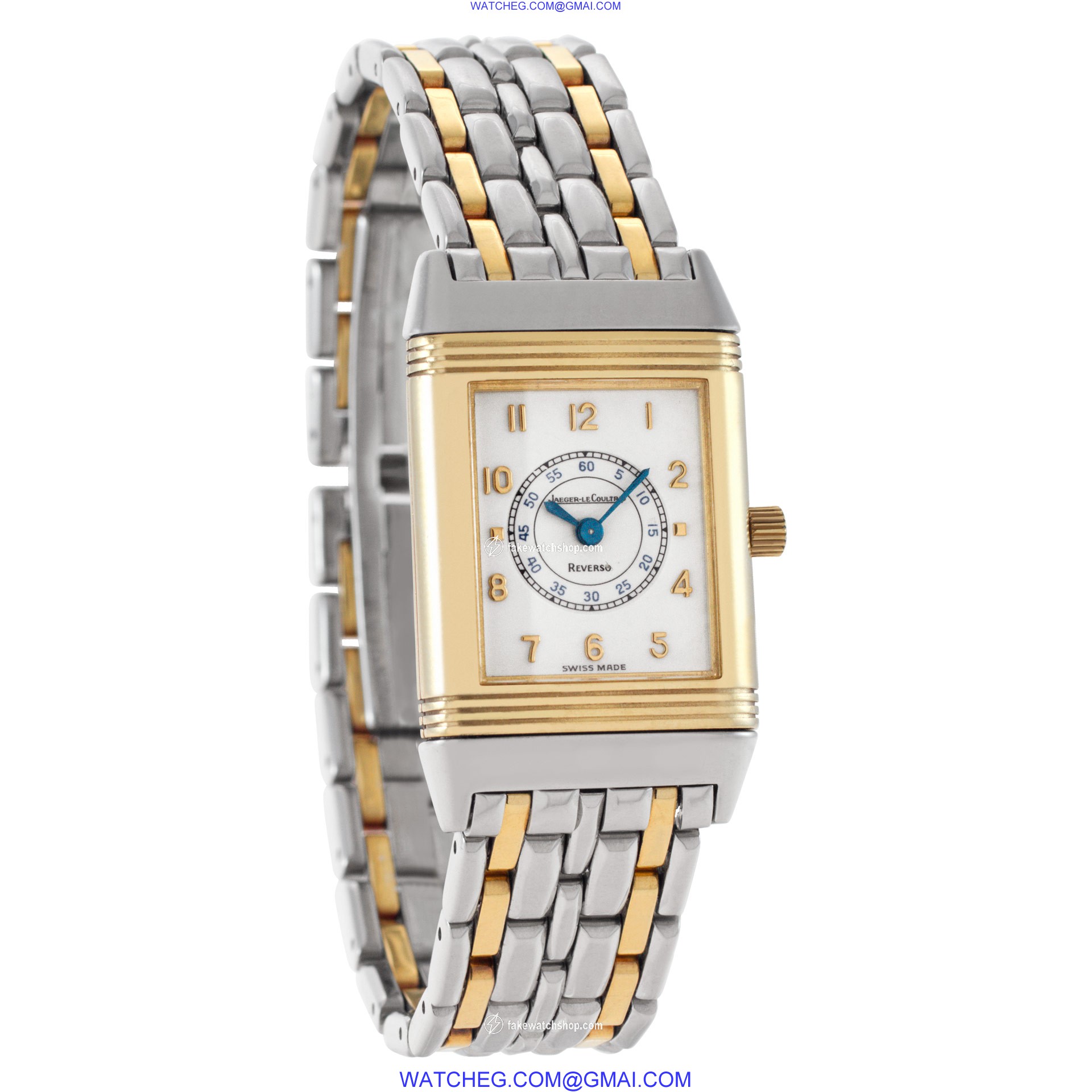 Jaeger LeCoultre 260.5.08 Reverso Quartz Female 18k gold & Stainless Steel 4