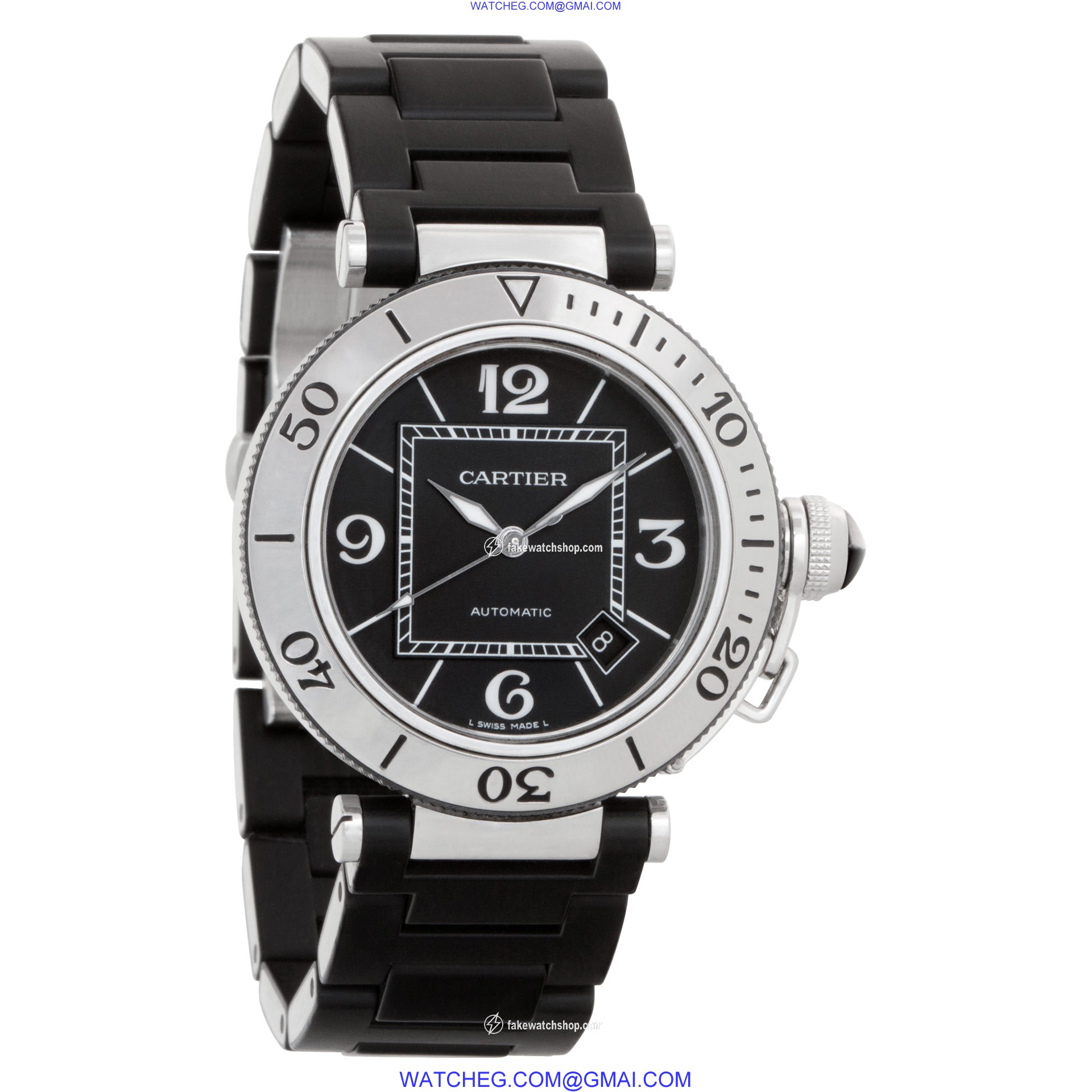 Cartier w31077U2 Pasha Seatimer Automatic Male Stainless Steel 4