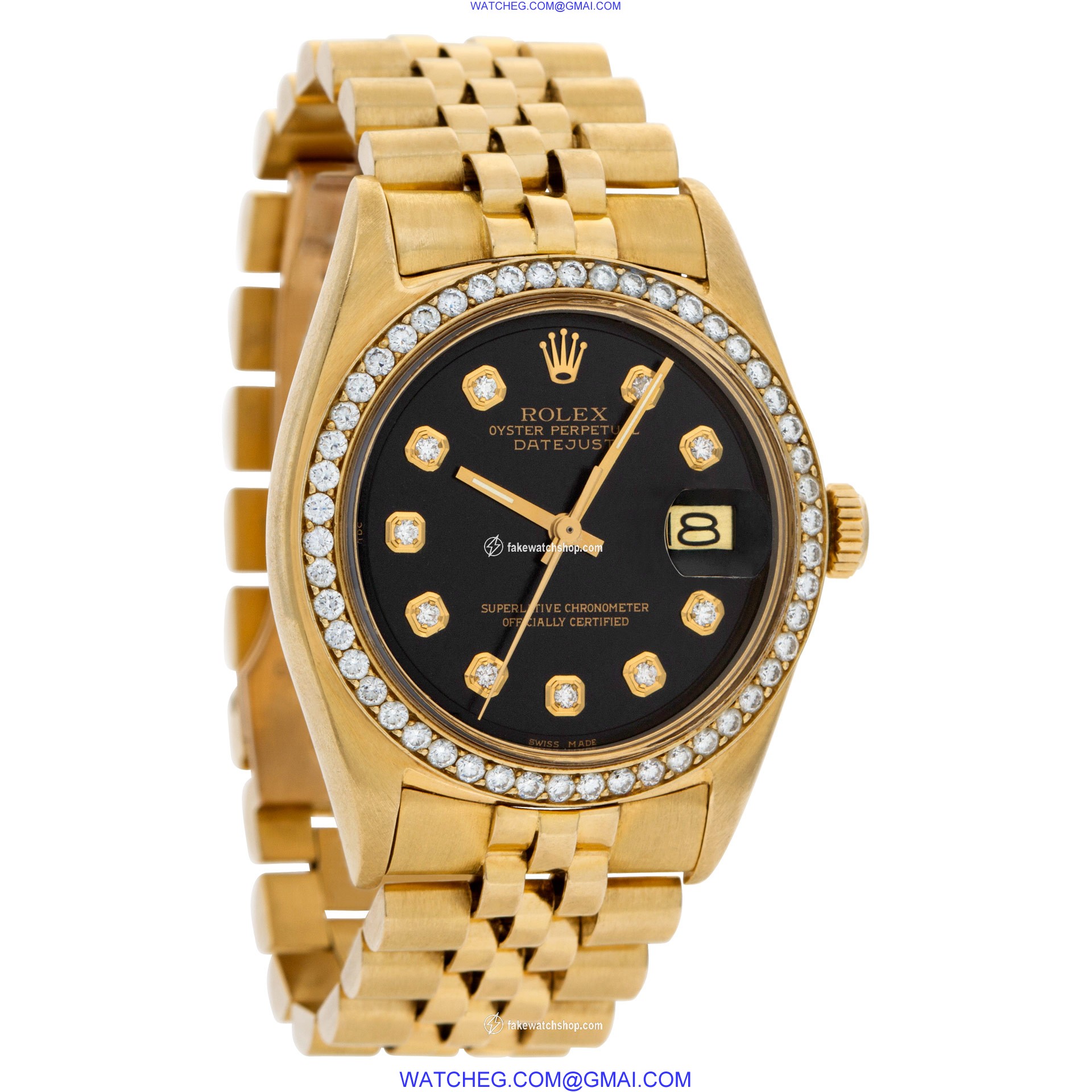 Rolex 1625 Datejust Automatic Unisex 18k yellow gold 4
