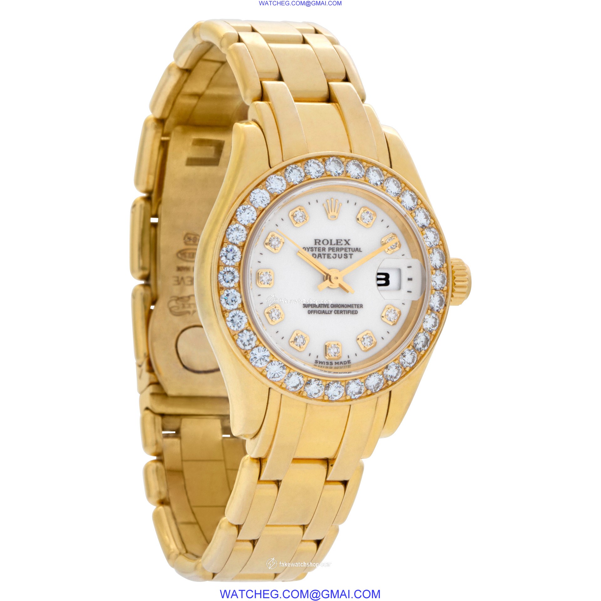Rolex 69298 Pearlmaster Automatic Female 18k yellow gold 4