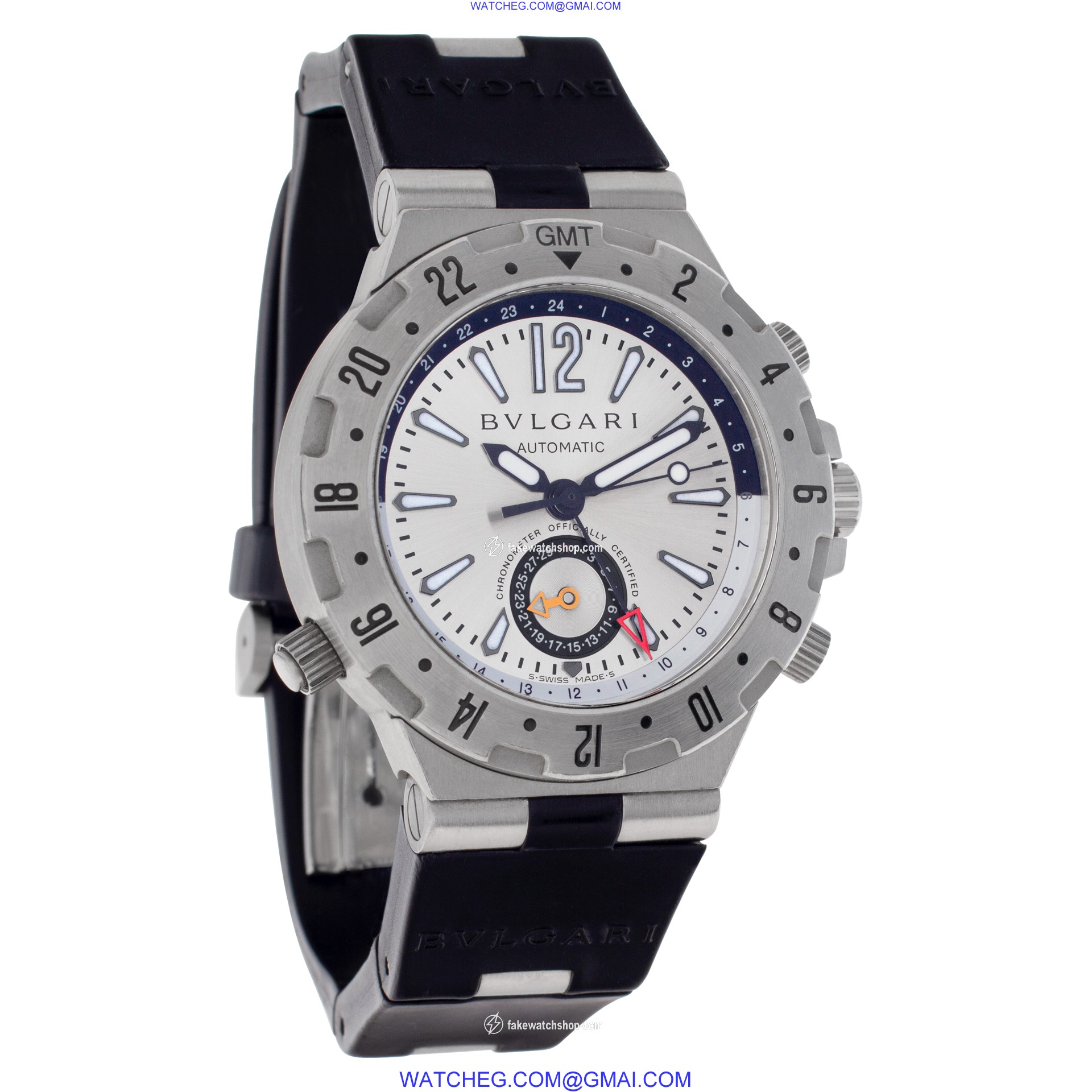 Bvlgari GMT40 S Diagono Professional Automatic Male Stainless Steel 4