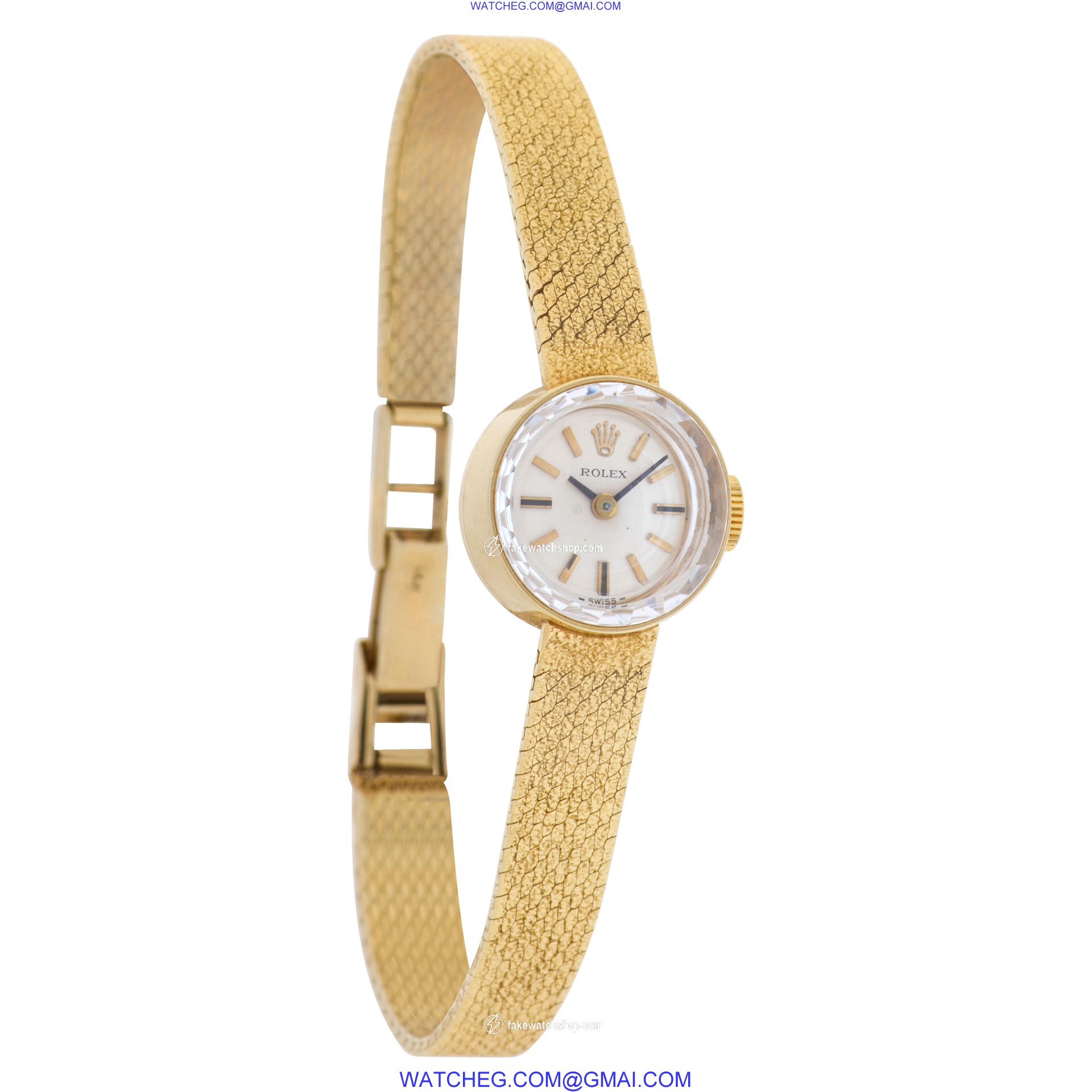 Rolex Cal. 1400 Orchid Manual Female 14k yellow gold 4