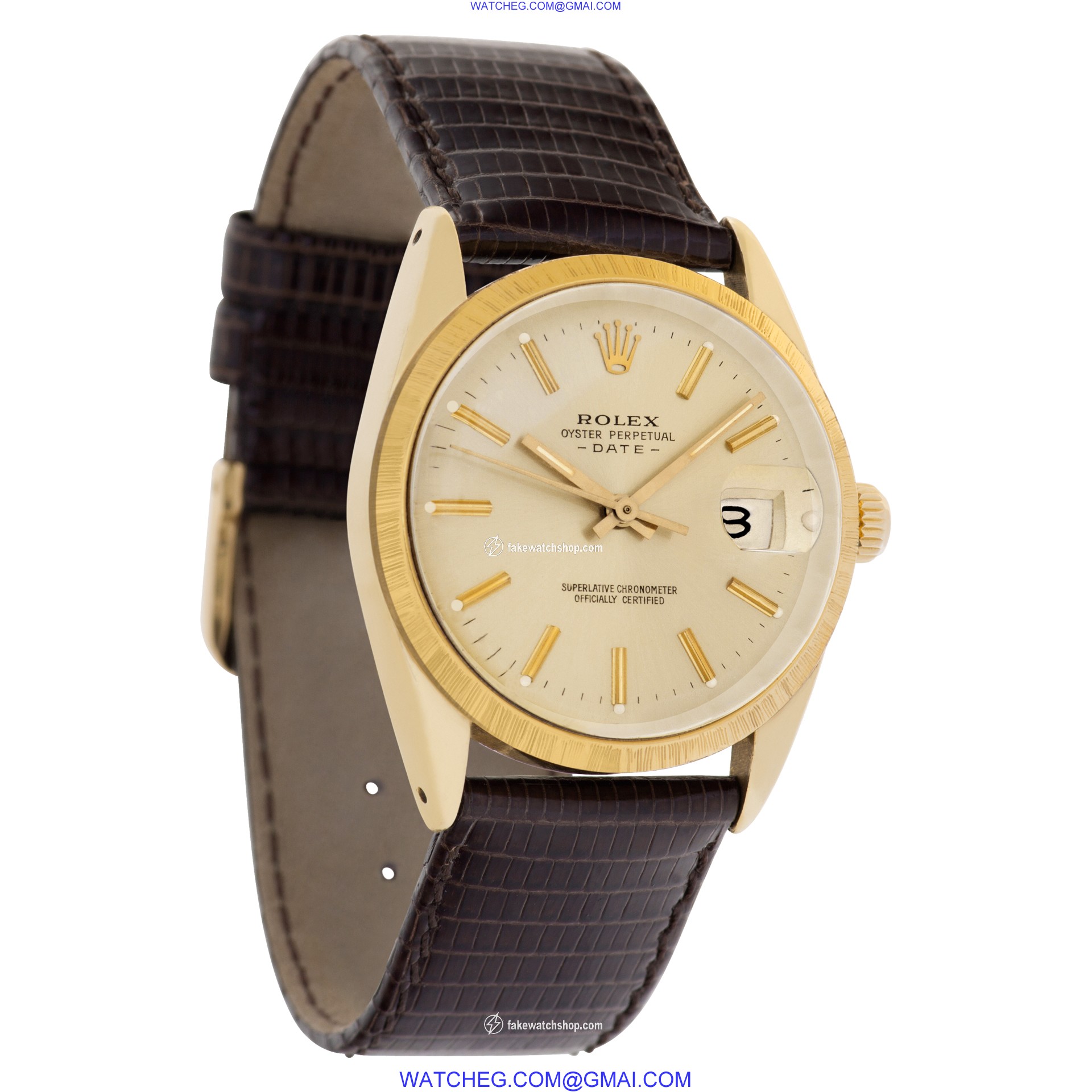 Rolex 15505 Date Automatic Unisex gold shell 4