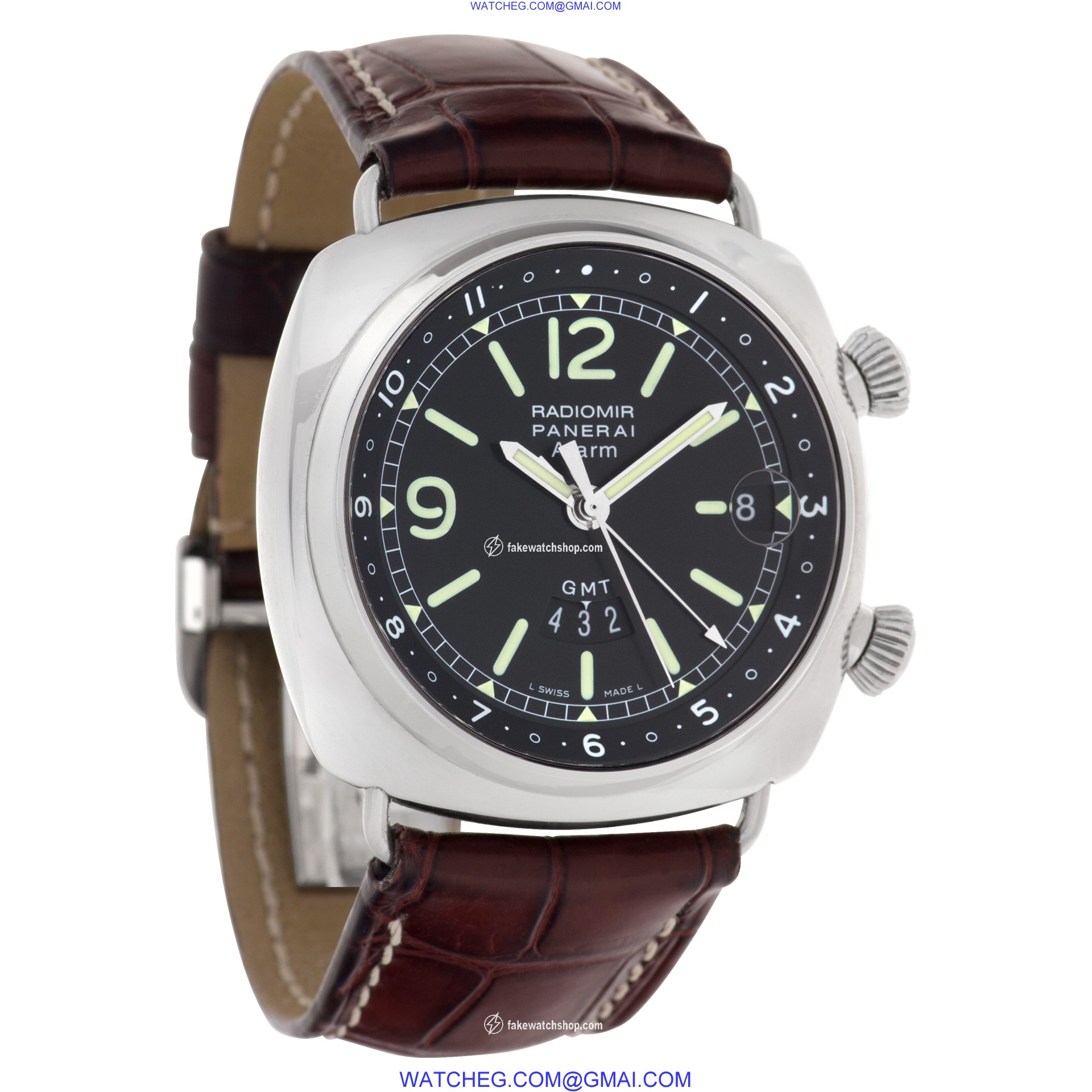 Panerai PAM00098 Radiomir Alarm Gmt Automatic Male Stainless Steel 4