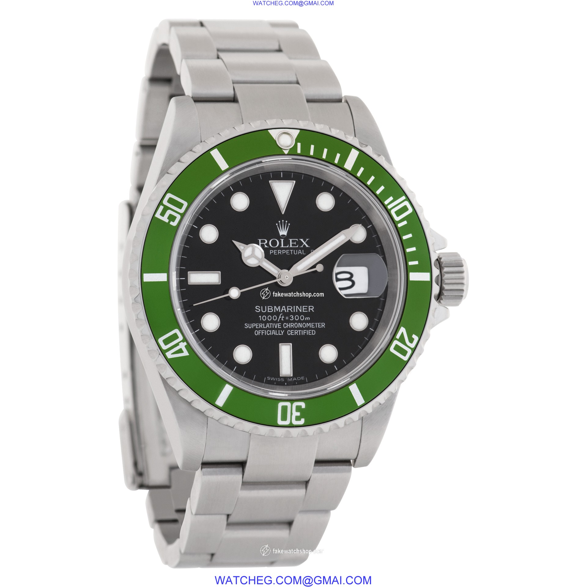 Rolex 16610LV Submariner Kermit Automatic Male Stainless Steel 4