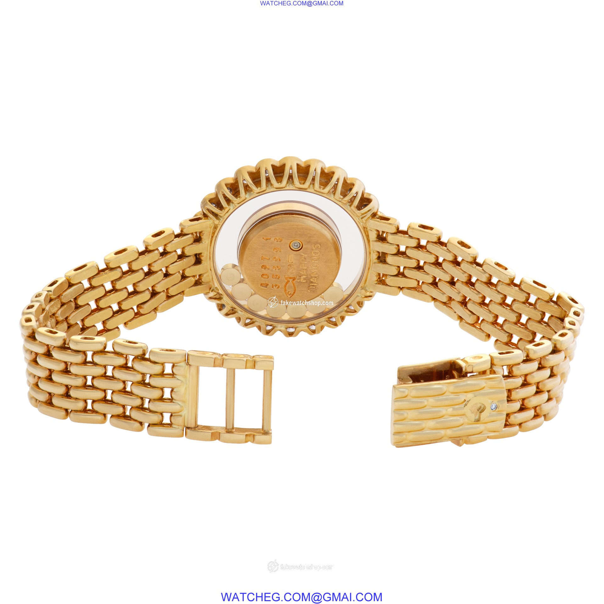 Chopard 204180-0001 Happy Diamond Quartz Female 18k yellow gold 4