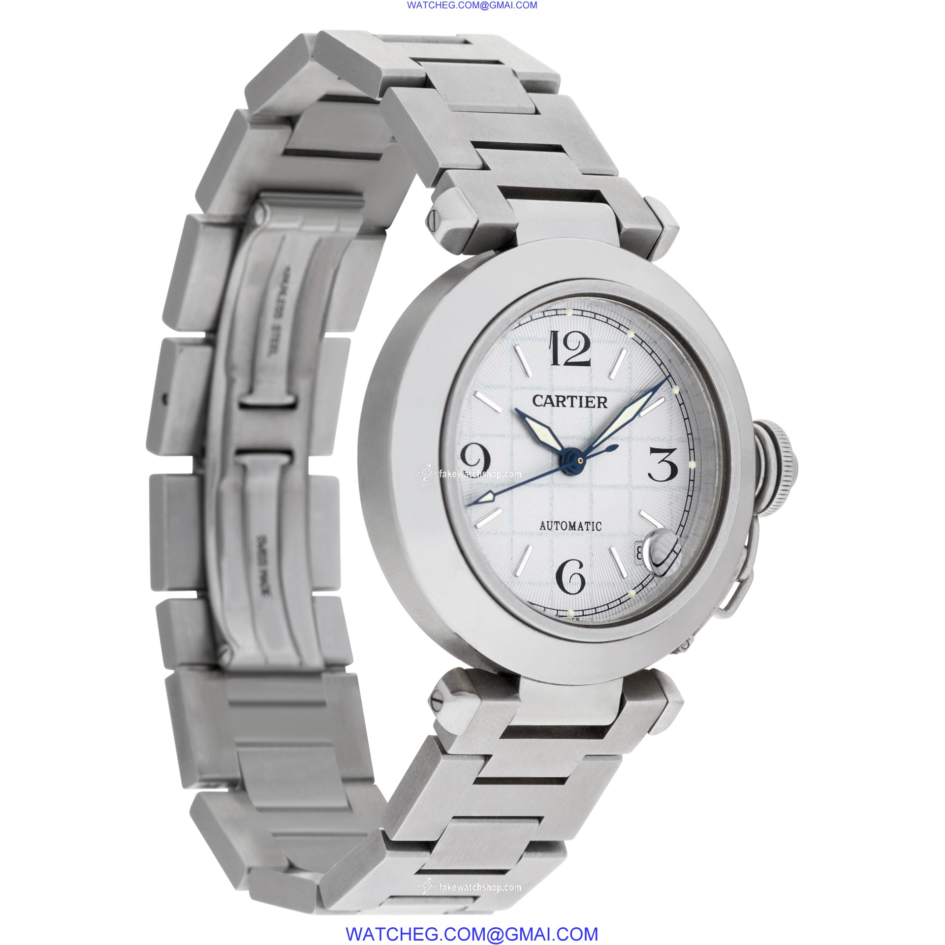 Cartier w31015m7 Pasha C Automatic Female Stainless Steel 4