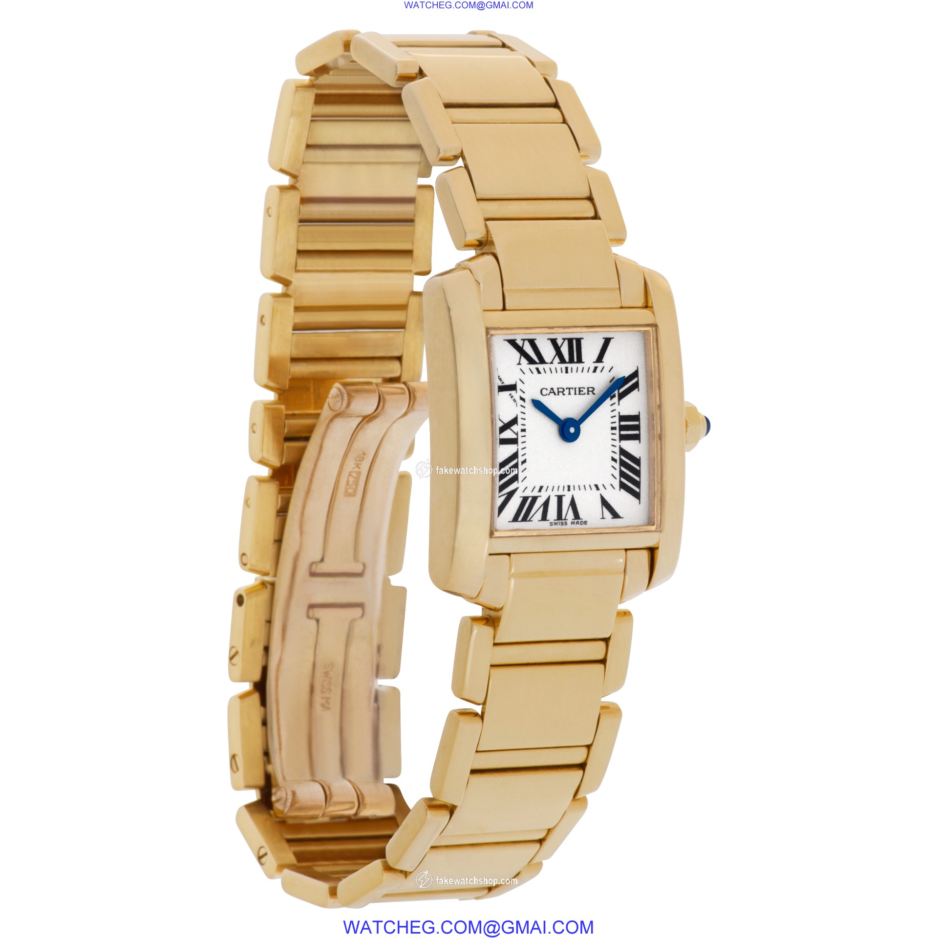 Cartier W50002N2 Tank Francaise Quartz Female 18k yellow gold 4
