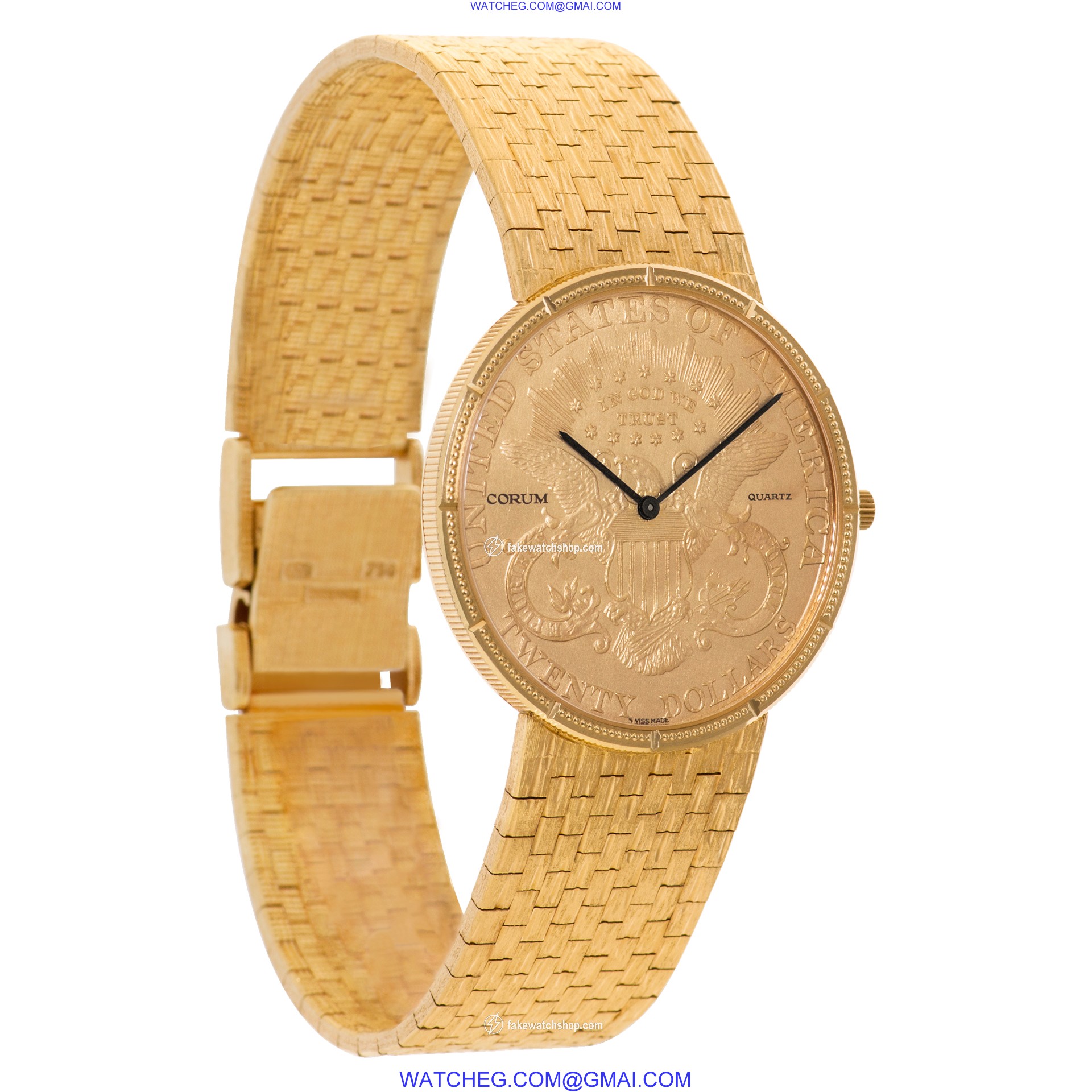 Corum Corum 2878 gold coin Quartz Male 18k yellow gold 4
