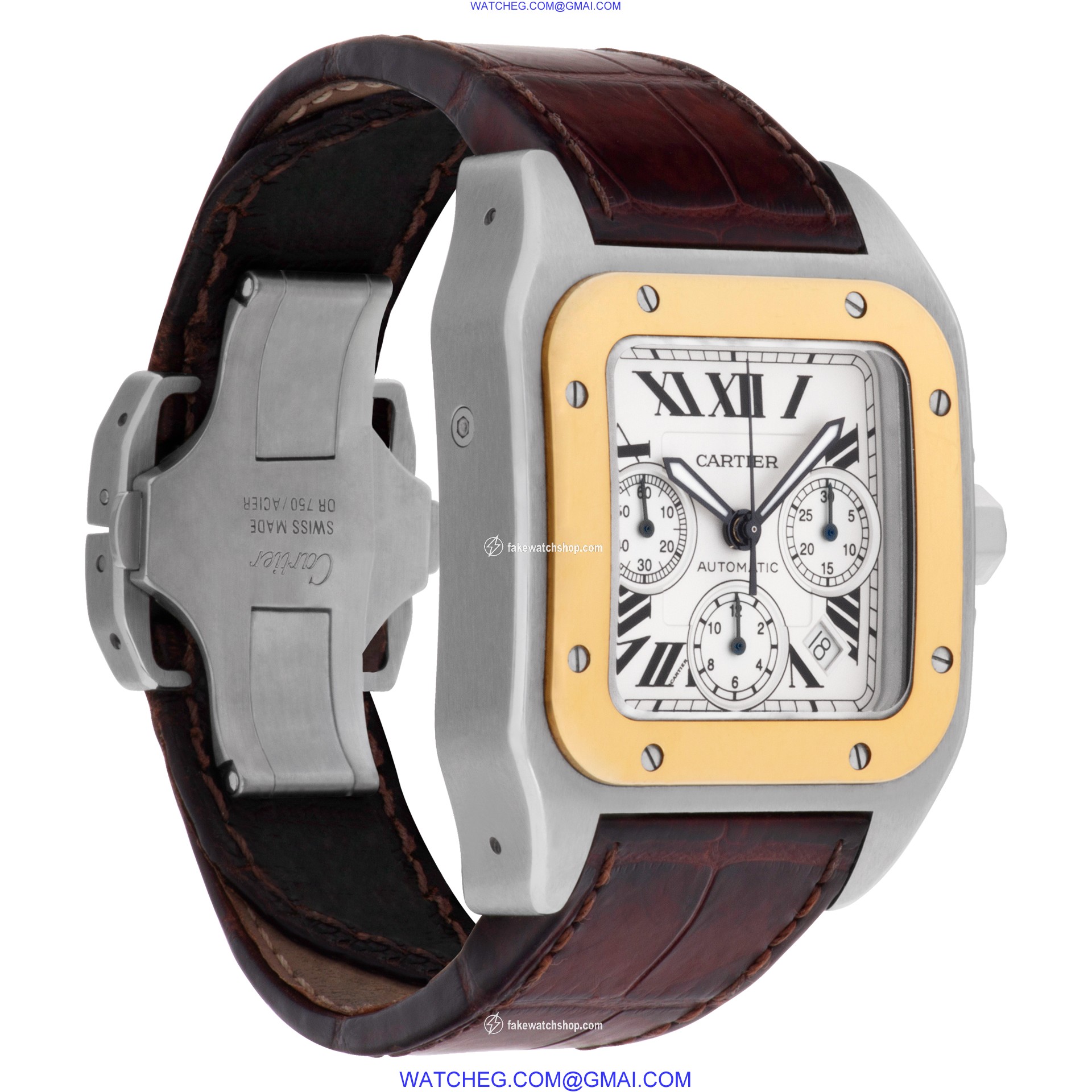 Cartier W20091X7 Santos 100 Automatic Male Stainless Steel 4