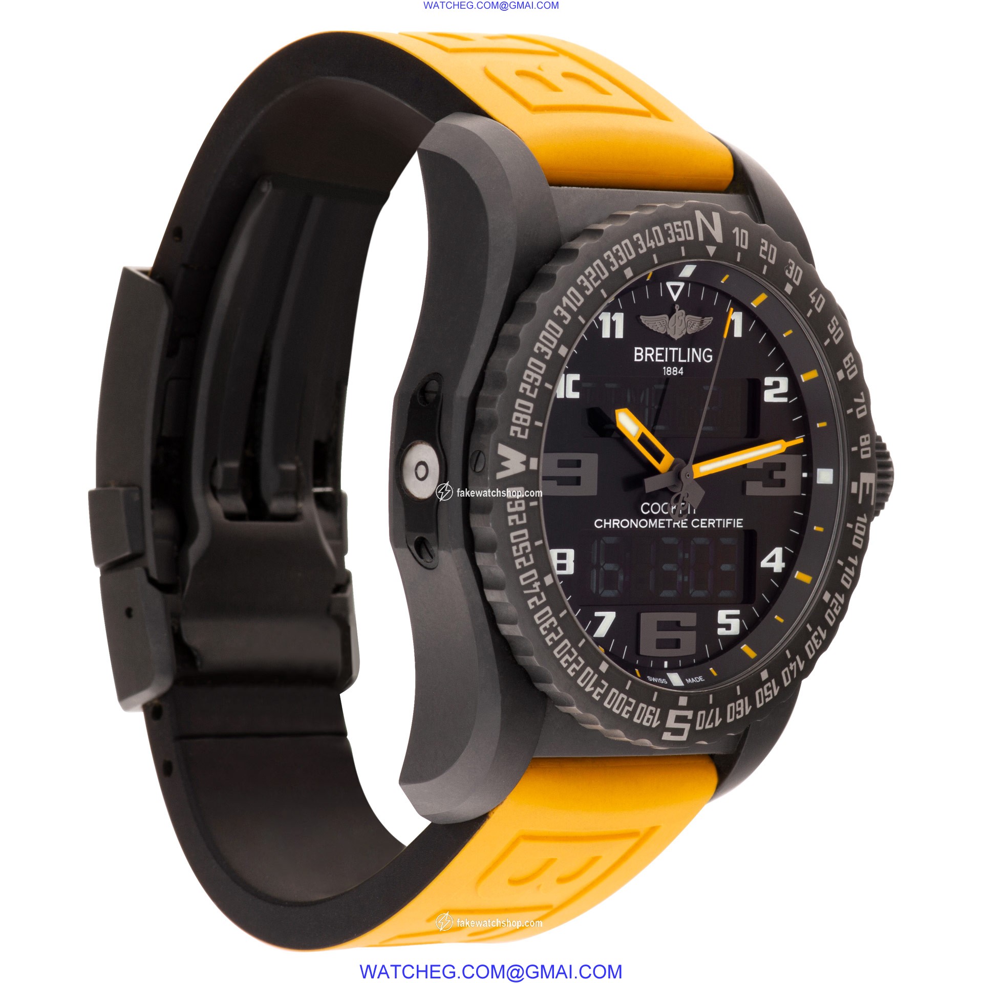 Breitling VB5010 Cockpit Quartz Male Black Titanium 4