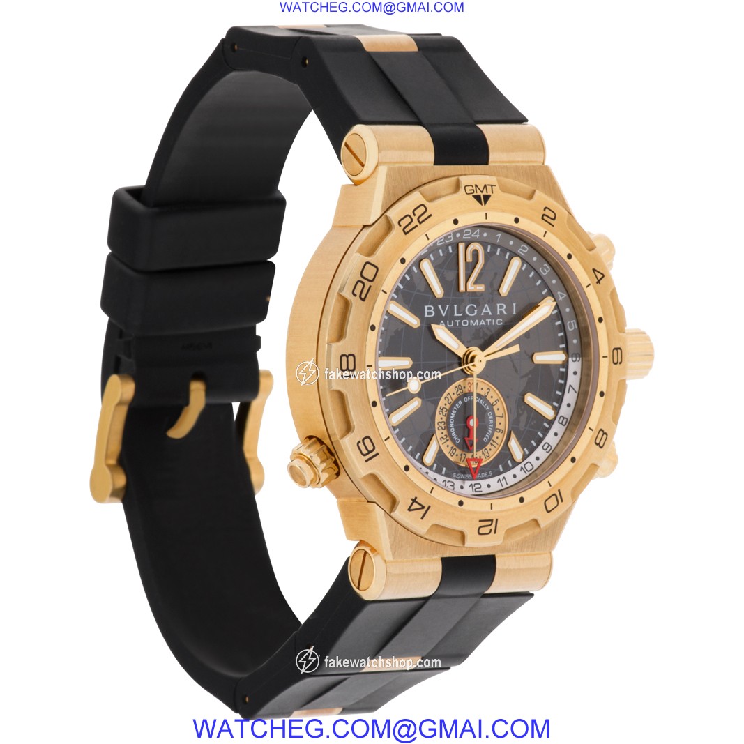 Bvlgari DP 42 G GMT Diagono Automatic Male 18k yellow gold 4