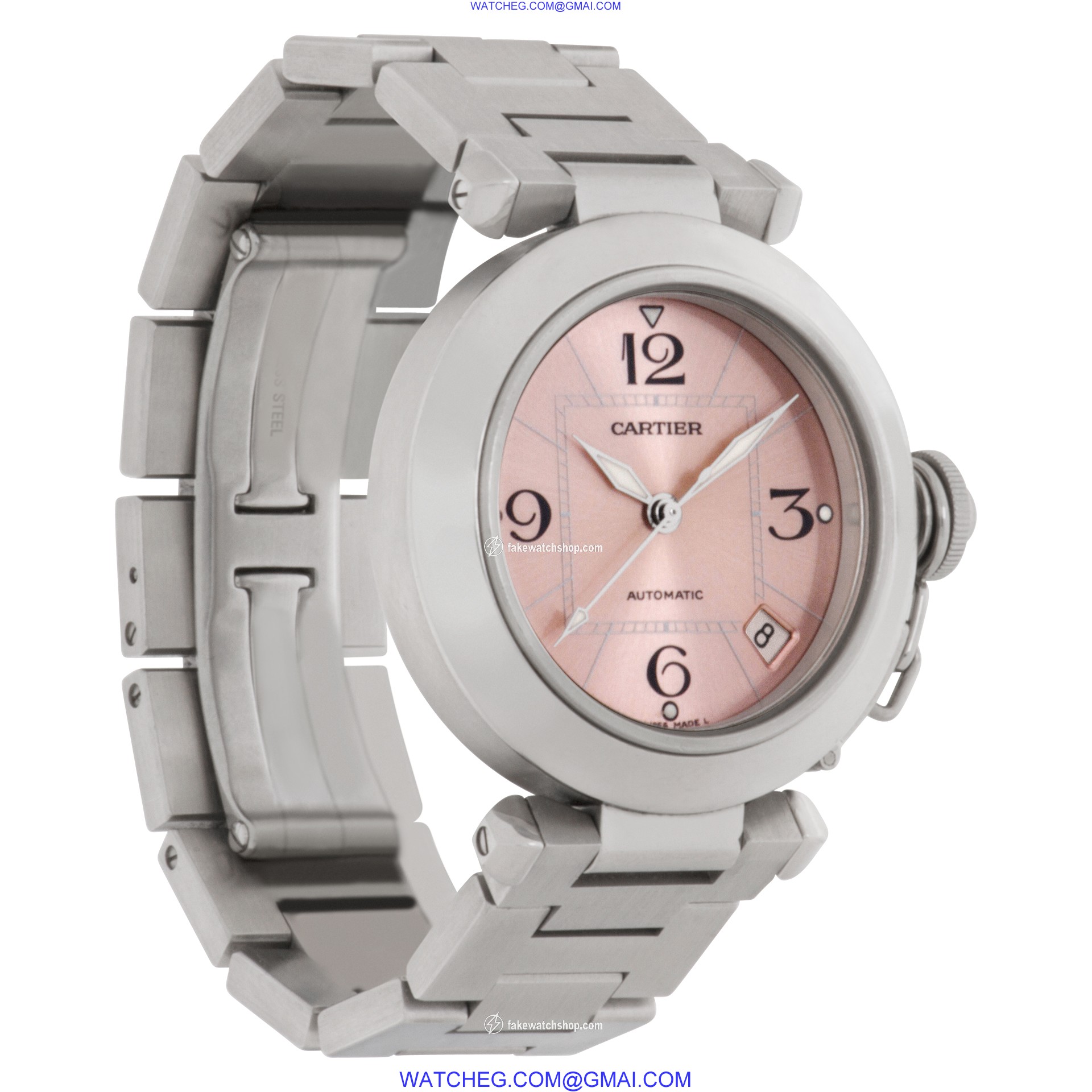 Cartier w31074M7 Pasha C Automatic Female Stainless Steel 4