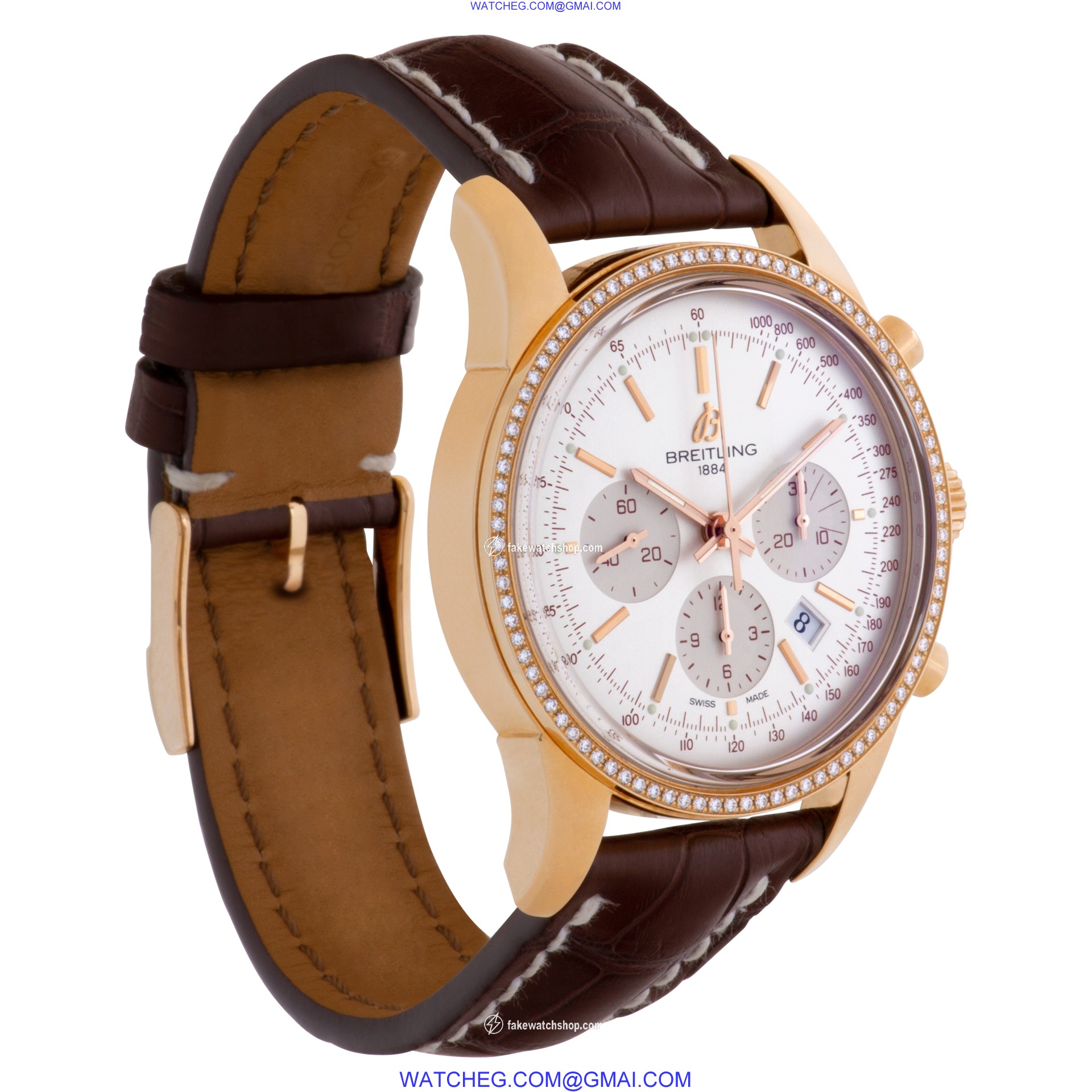 Breitling RB0152 Transocean Chronograph Automatic Male 18k rose gold 4
