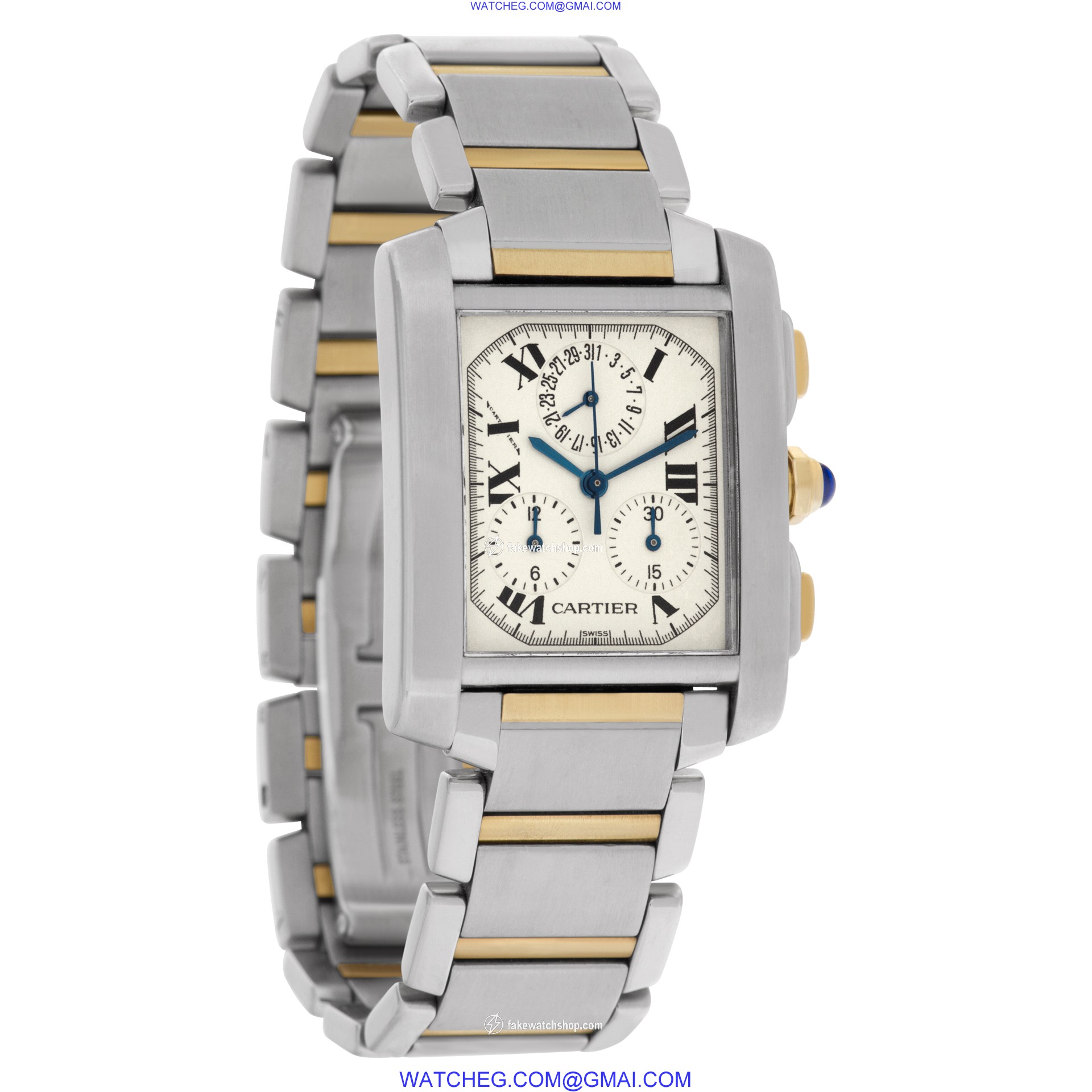 Cartier W51004Q4 Tank Francaise Quartz Unisex Stainless Steel 4