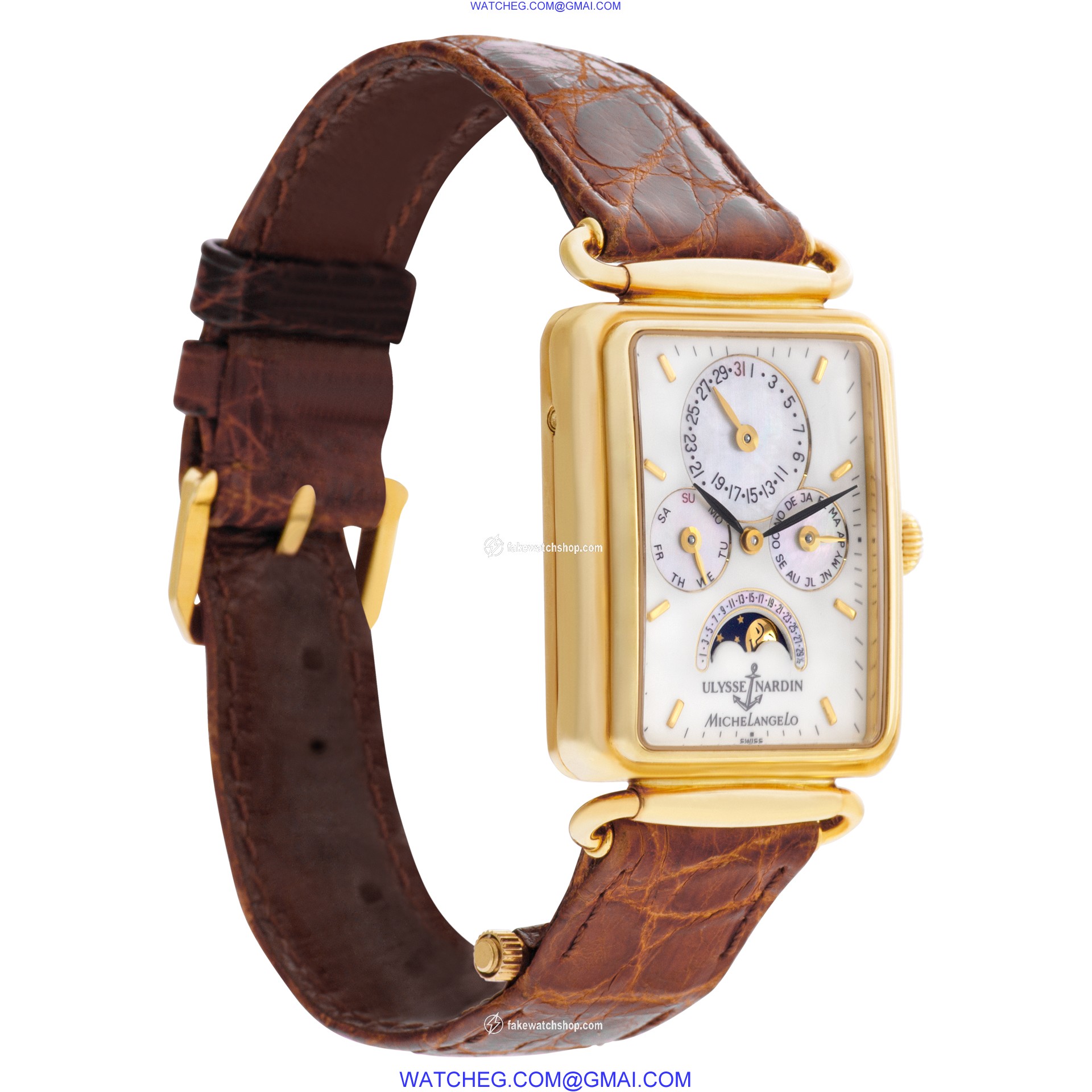 Ulysse Nardin 161.42 Michelango Automatic Male 18k yellow gold 4