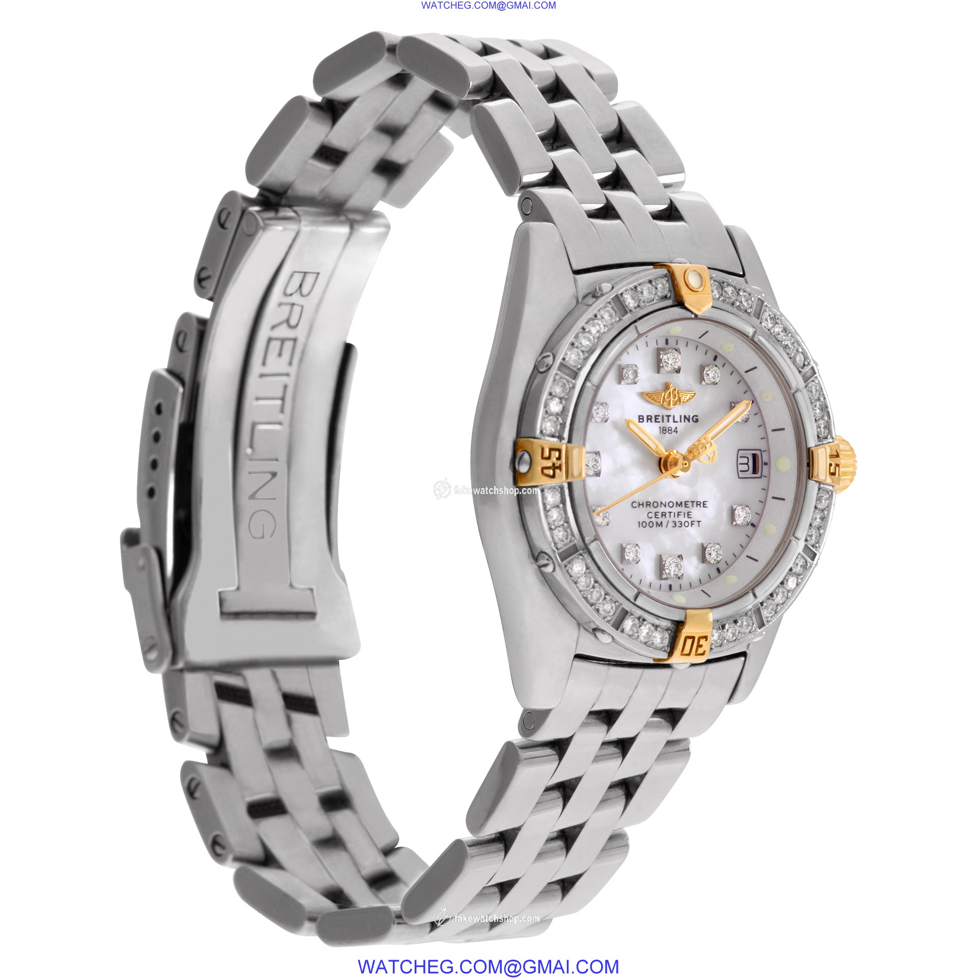 Breitling B72345 Callistino Quartz Female 18k gold & Stainless Steel 4