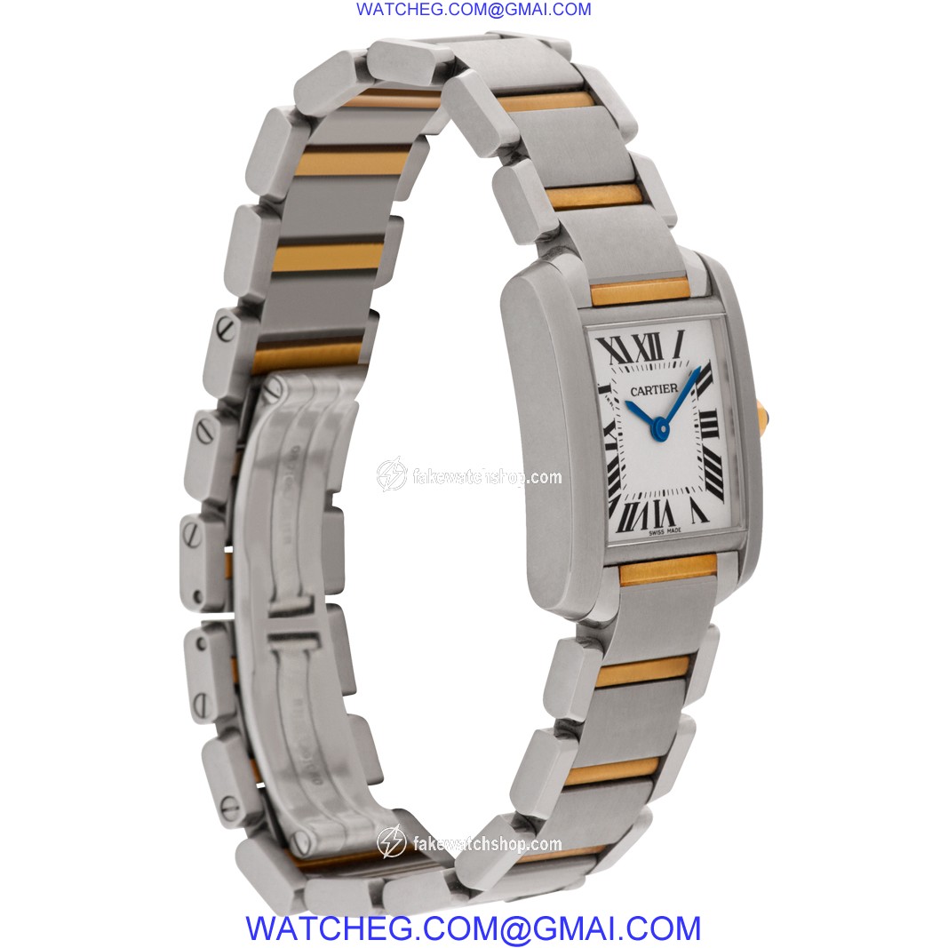 Cartier W51007Q4 Tank Francaise Quartz Female Stainless Steel 4