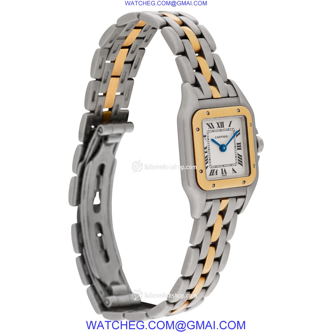 Cartier 1120 2 Panthere Quartz Female Stainless Steel 4
