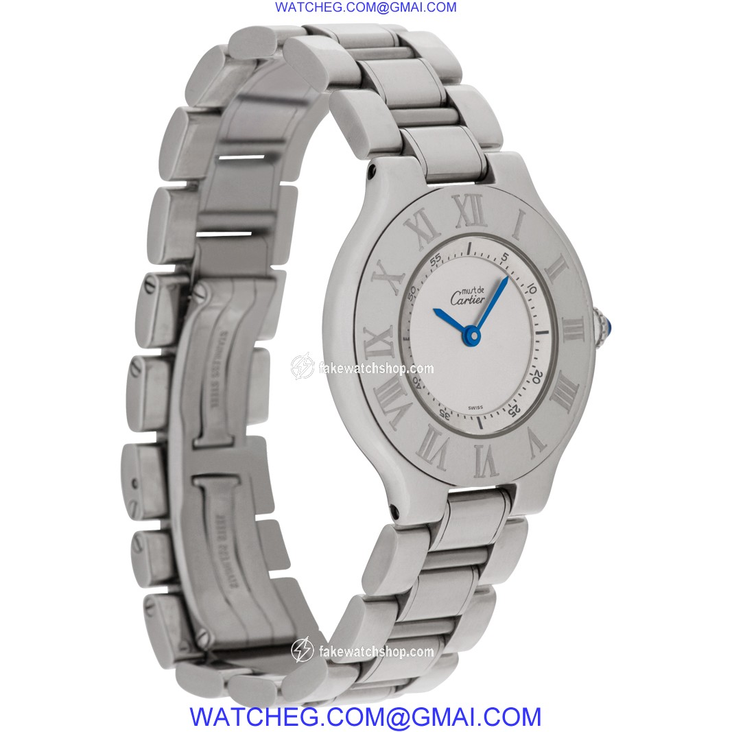 Cartier W10109T2 Must 21 Quartz Female Stainless Steel 4