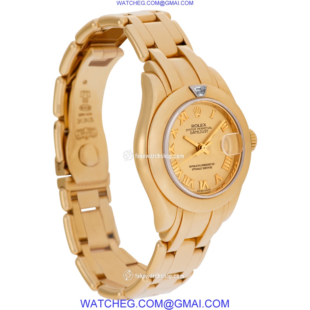 Rolex 80328 Pearlmaster Automatic Female 18k yellow gold 4