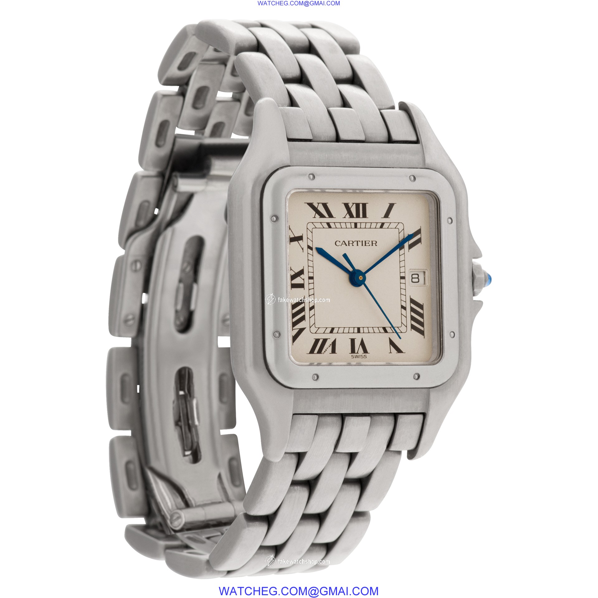 Cartier W25032P5 Panthere Quartz Male Stainless Steel 4