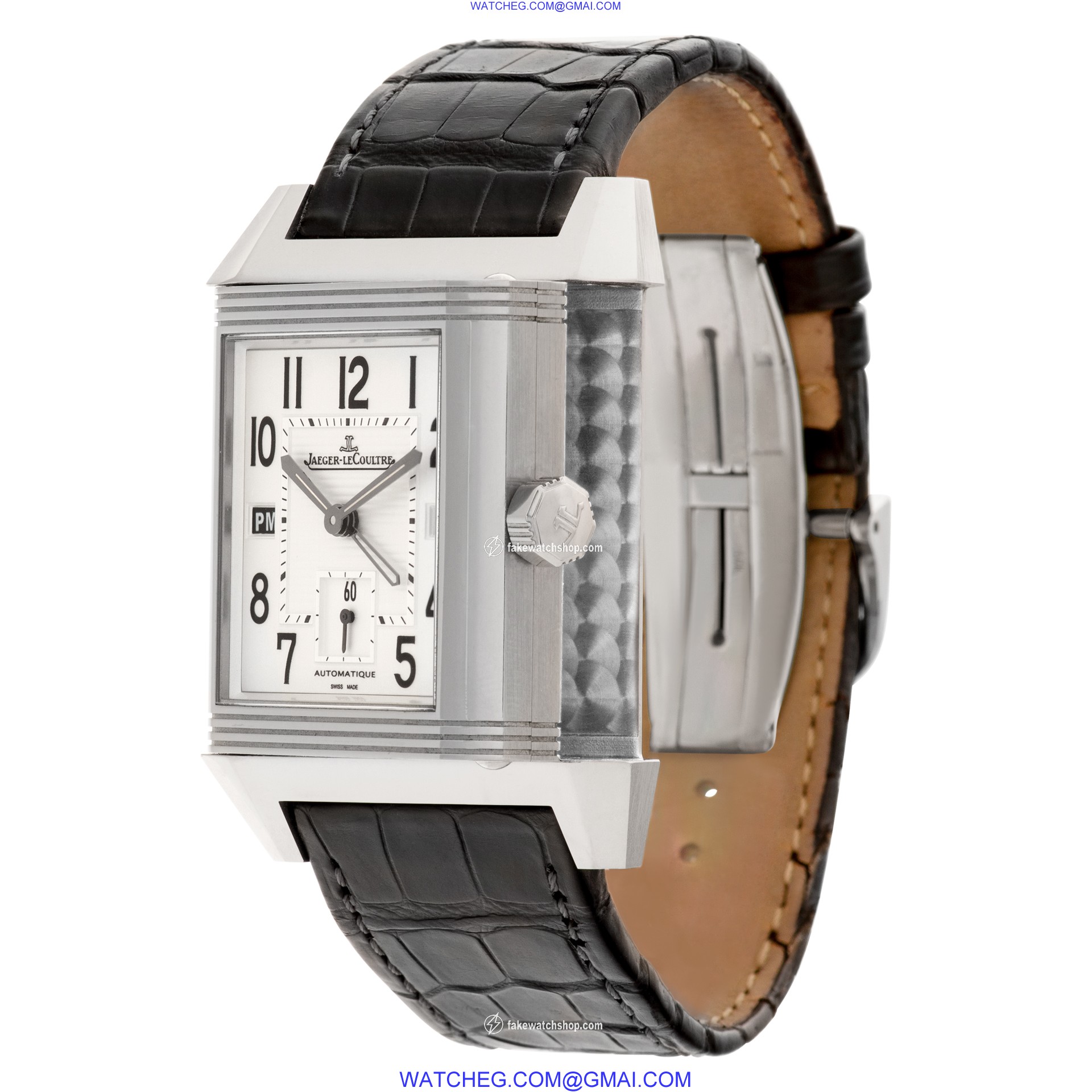 Jaeger LeCoultre 230.8.77 Reverso Automatic Male Stainless Steel 4
