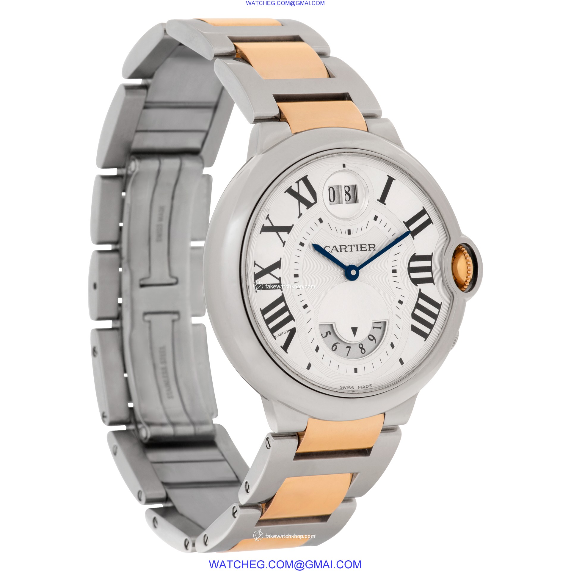 Cartier W6920027 Ballon Bleu Quartz Unisex 18k rose gold & stainless steel 4