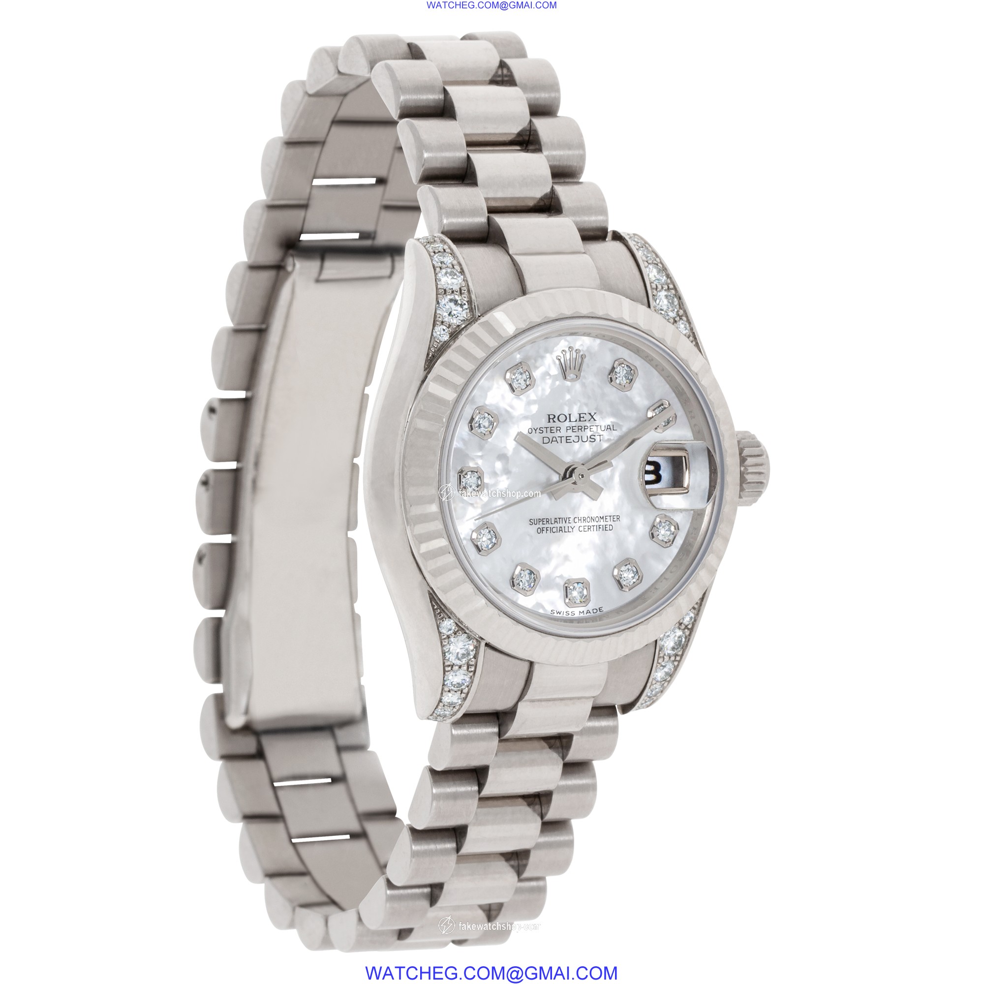 Rolex 179239 Datejust Automatic Female 18k White Gold 4