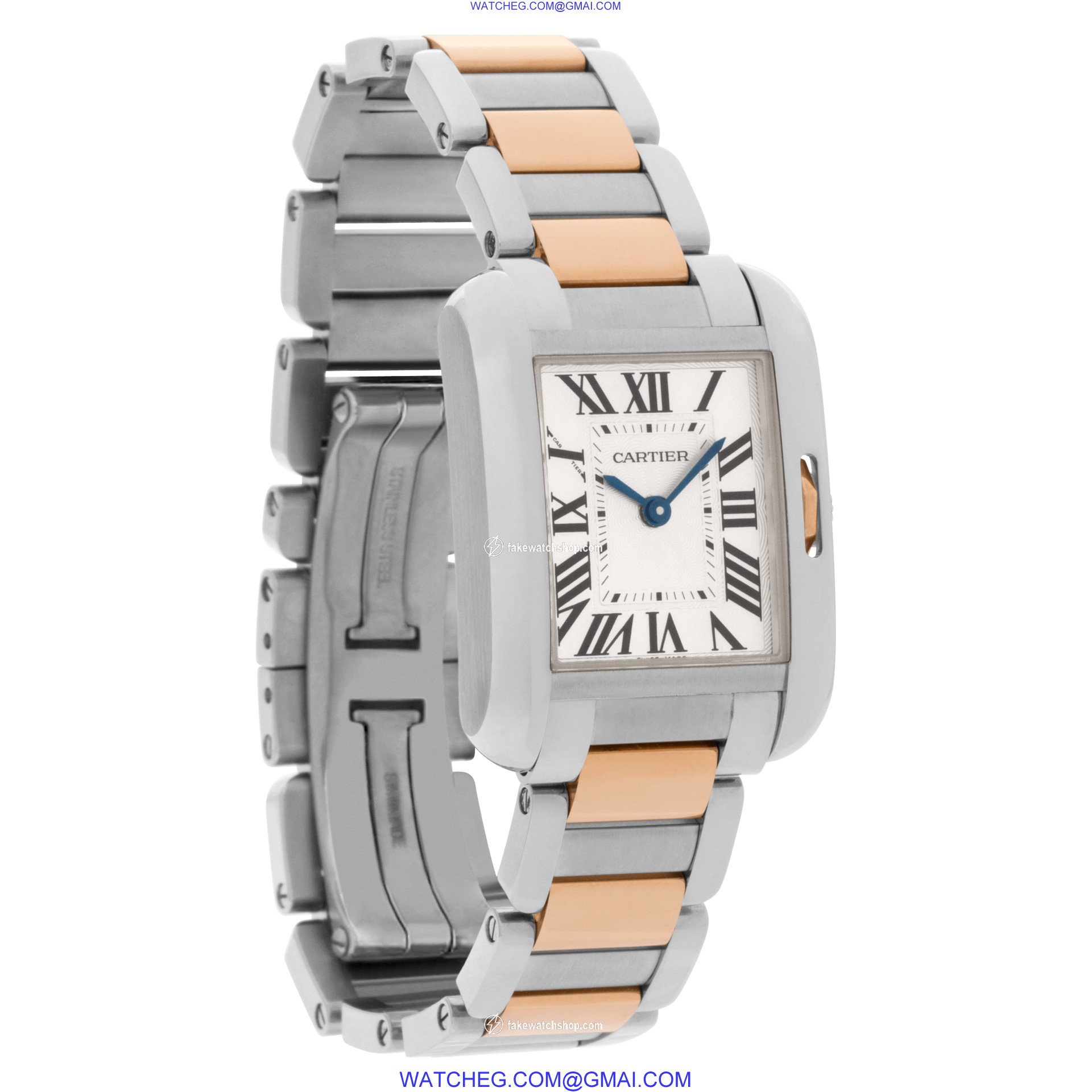 Cartier w5310036 Tank Anglaise Quartz Female Stainless Steel 4