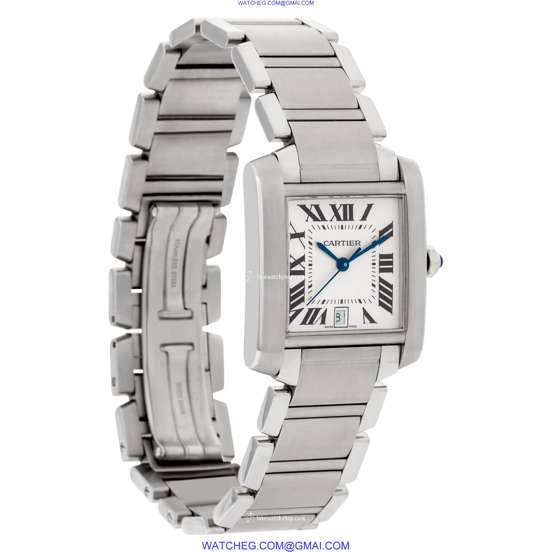 Cartier W51002Q3 Tank Francaise Automatic Unisex Stainless Steel 4