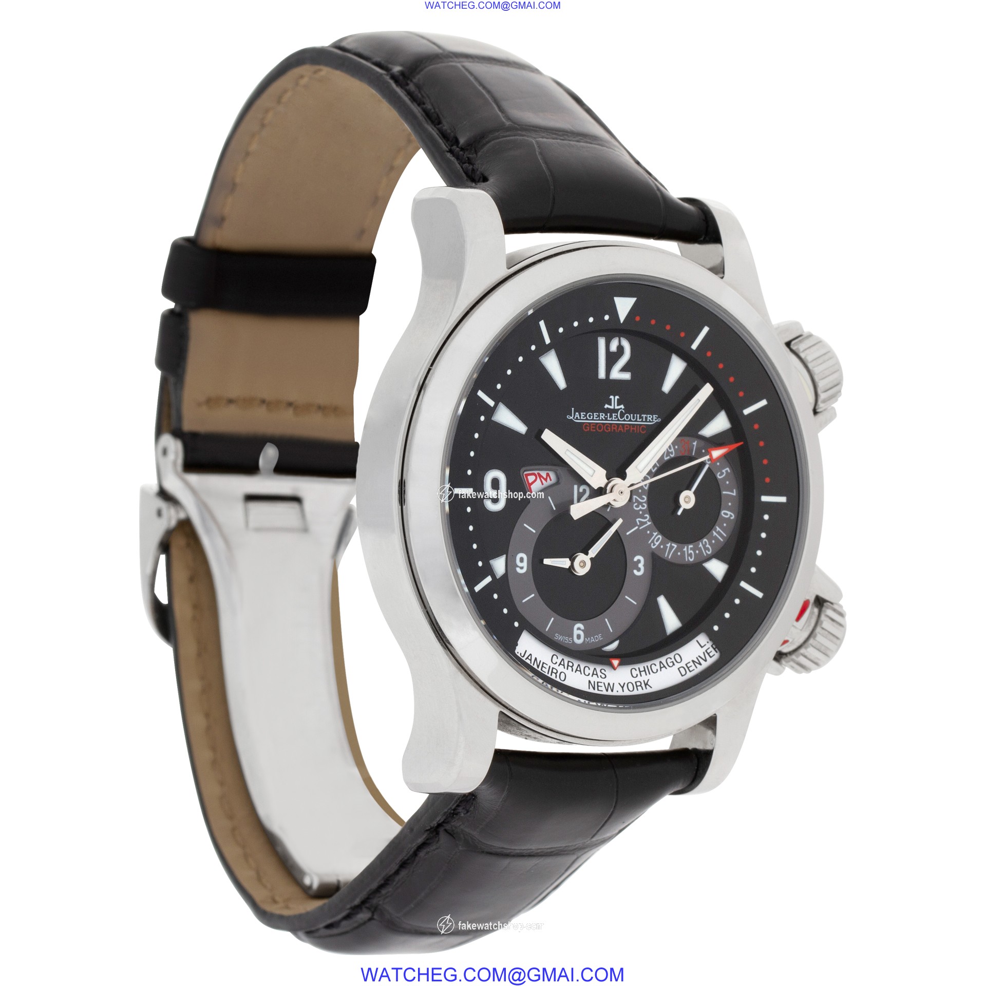 Jaeger LeCoultre 146.8.83 Geographic Automatic Male Stainless Steel 4