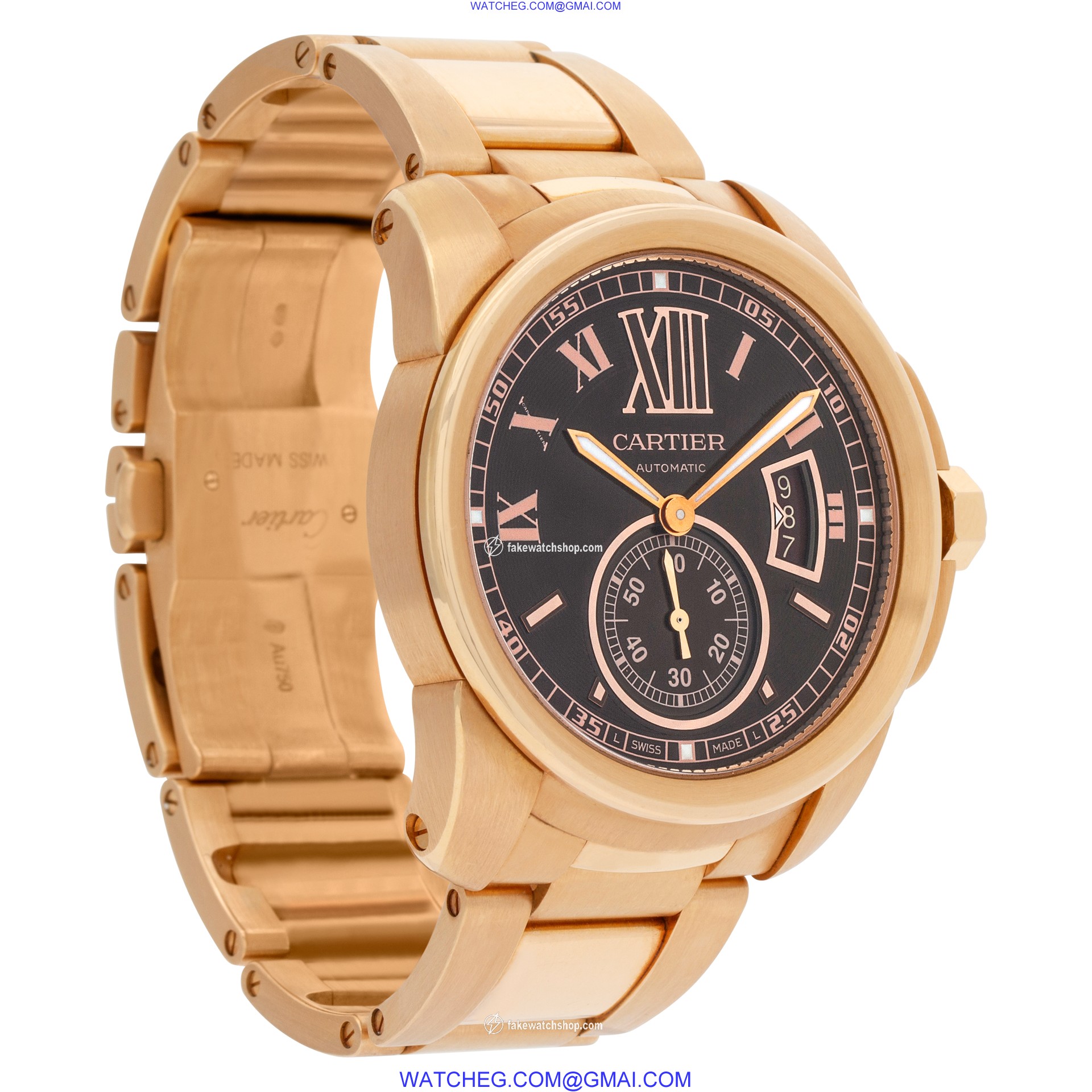 Cartier W7100040 Calibre Automatic Male 18k rose gold 4