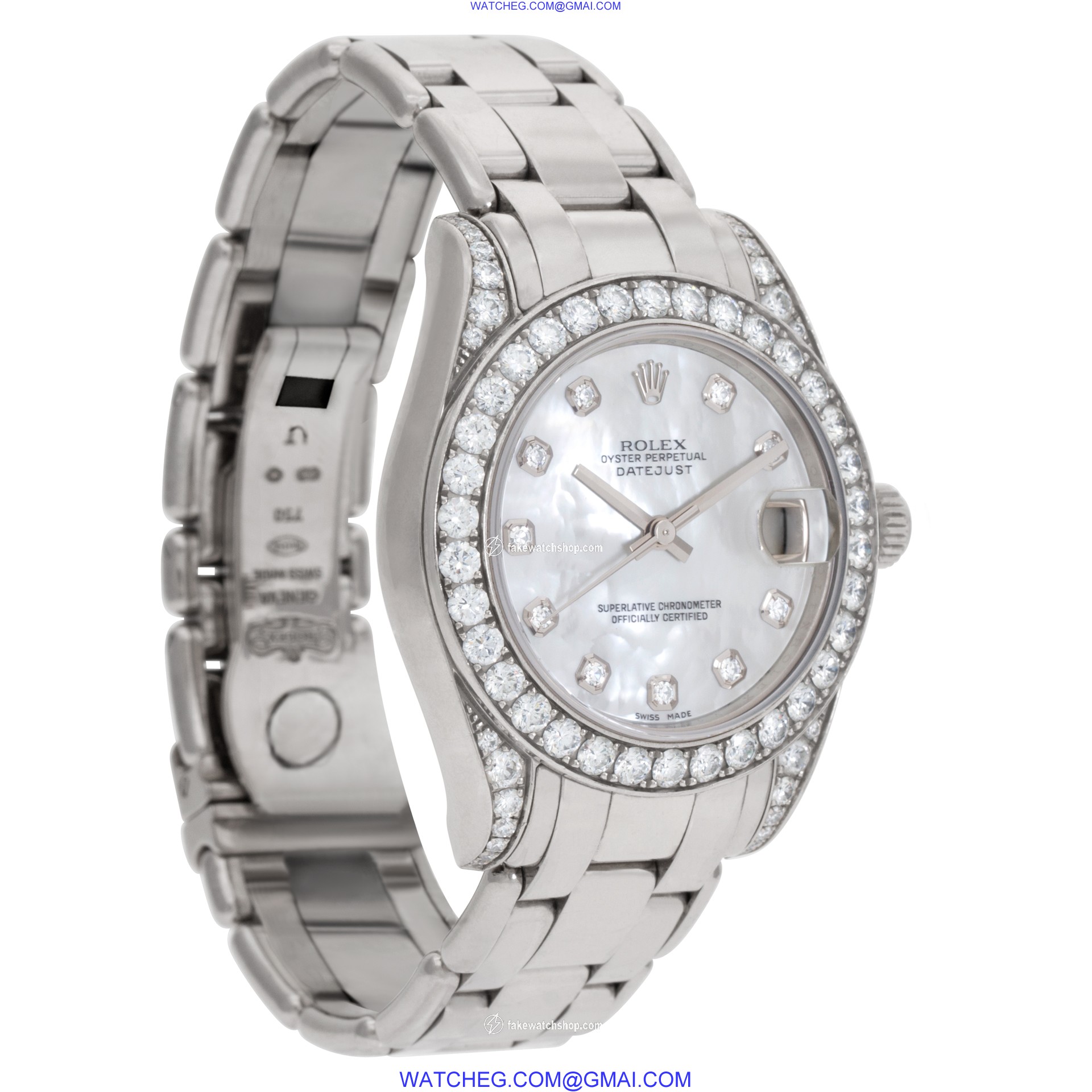 Rolex 81159 Pearlmaster Automatic Unisex 18k White Gold 4
