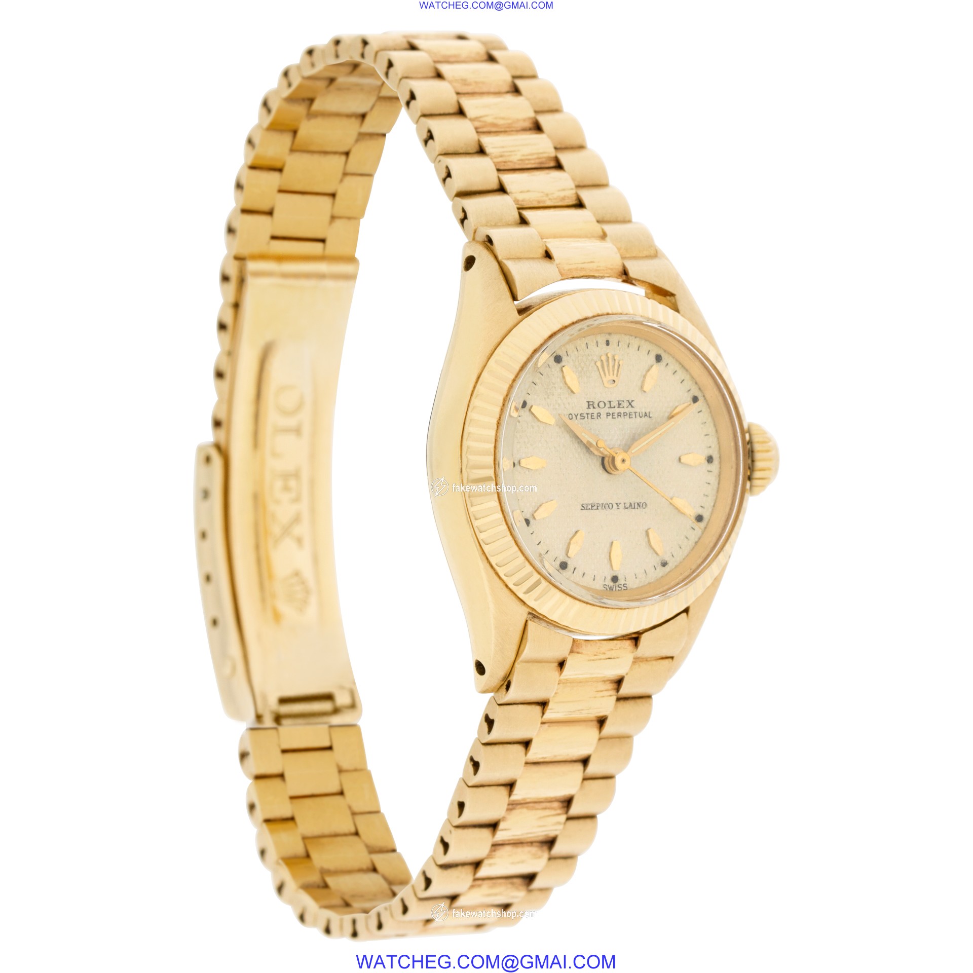 Rolex 6619 Oyster Perpetual Automatic Female 18k yellow gold 4
