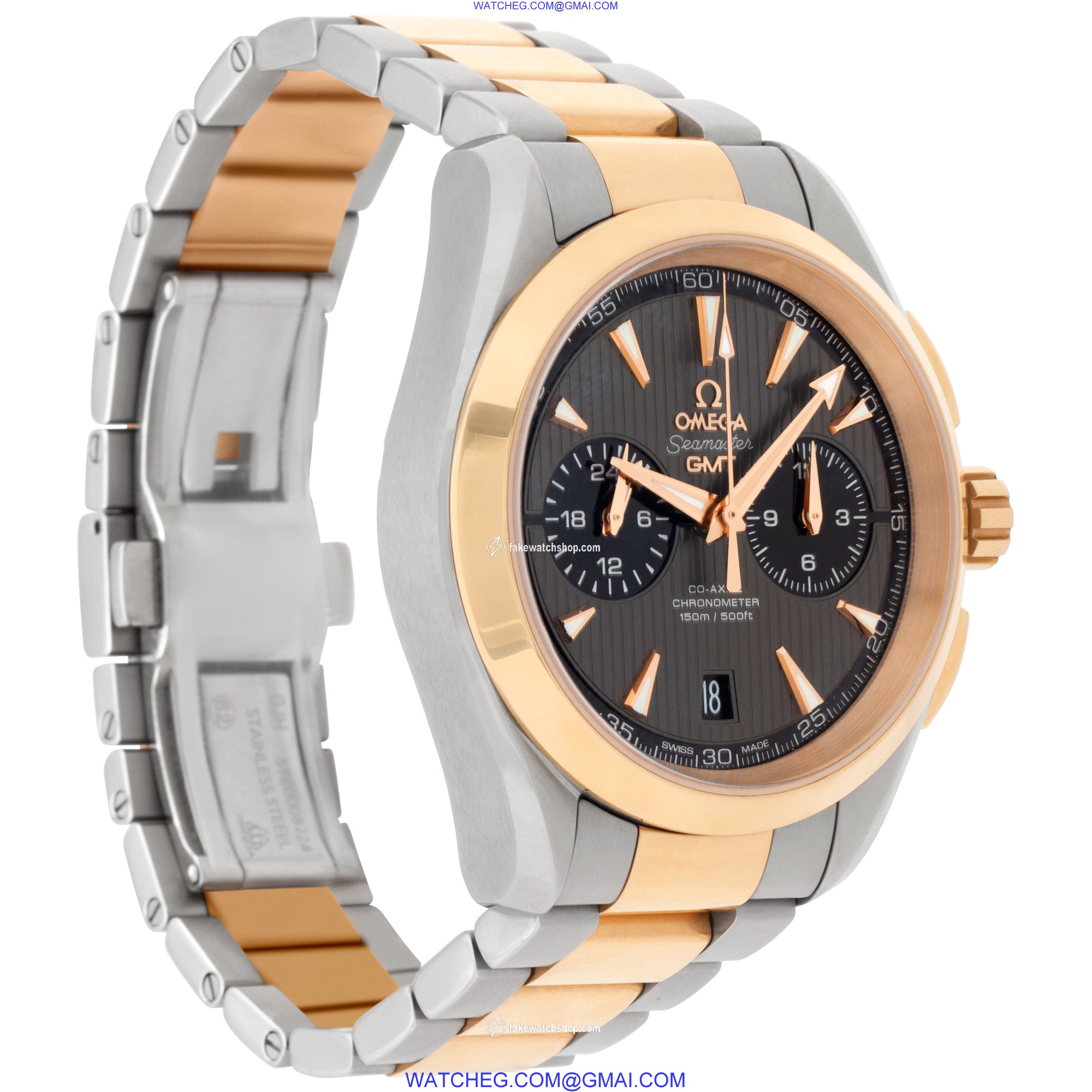 Omega 231.20.43.52.06.001 Seamaster Aqua Terra Automatic Male stainless steel & rose gold 4