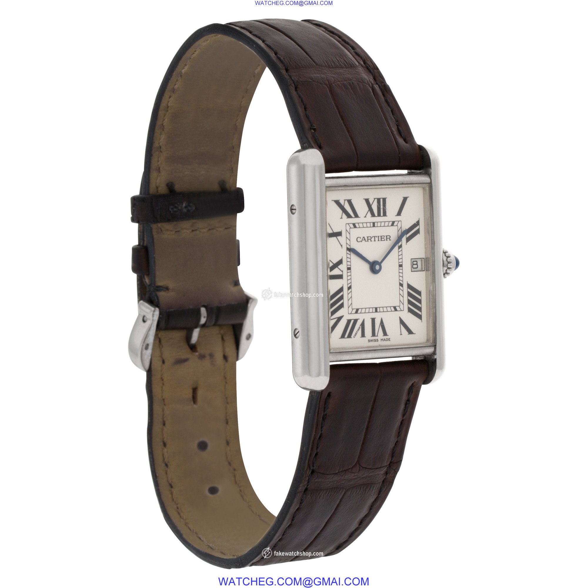 Cartier W1540956 Tank Louis Quartz Unisex 18k White Gold 4