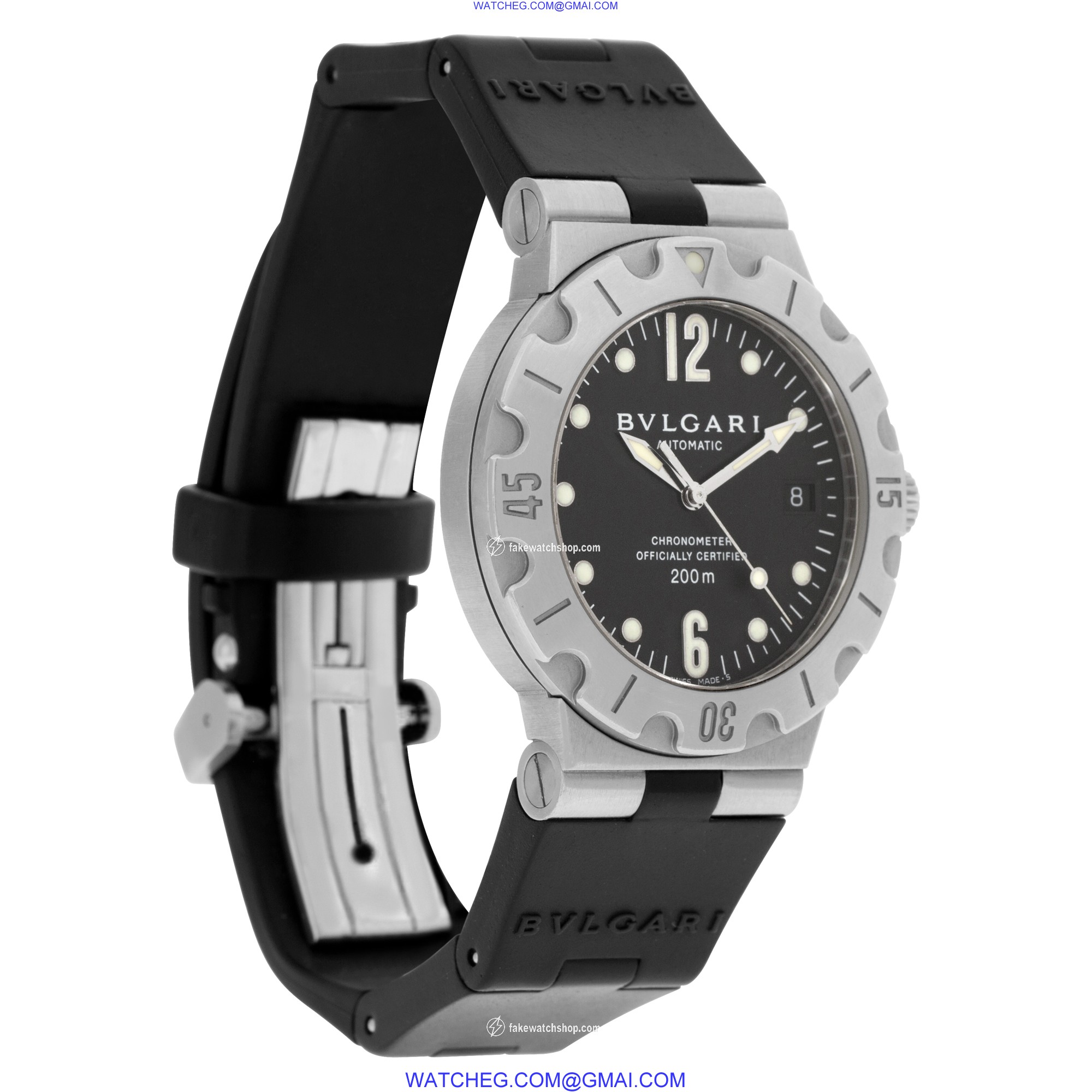 Bvlgari SD 38 S Diagono Acqua Scuba Automatic Male Stainless Steel 4