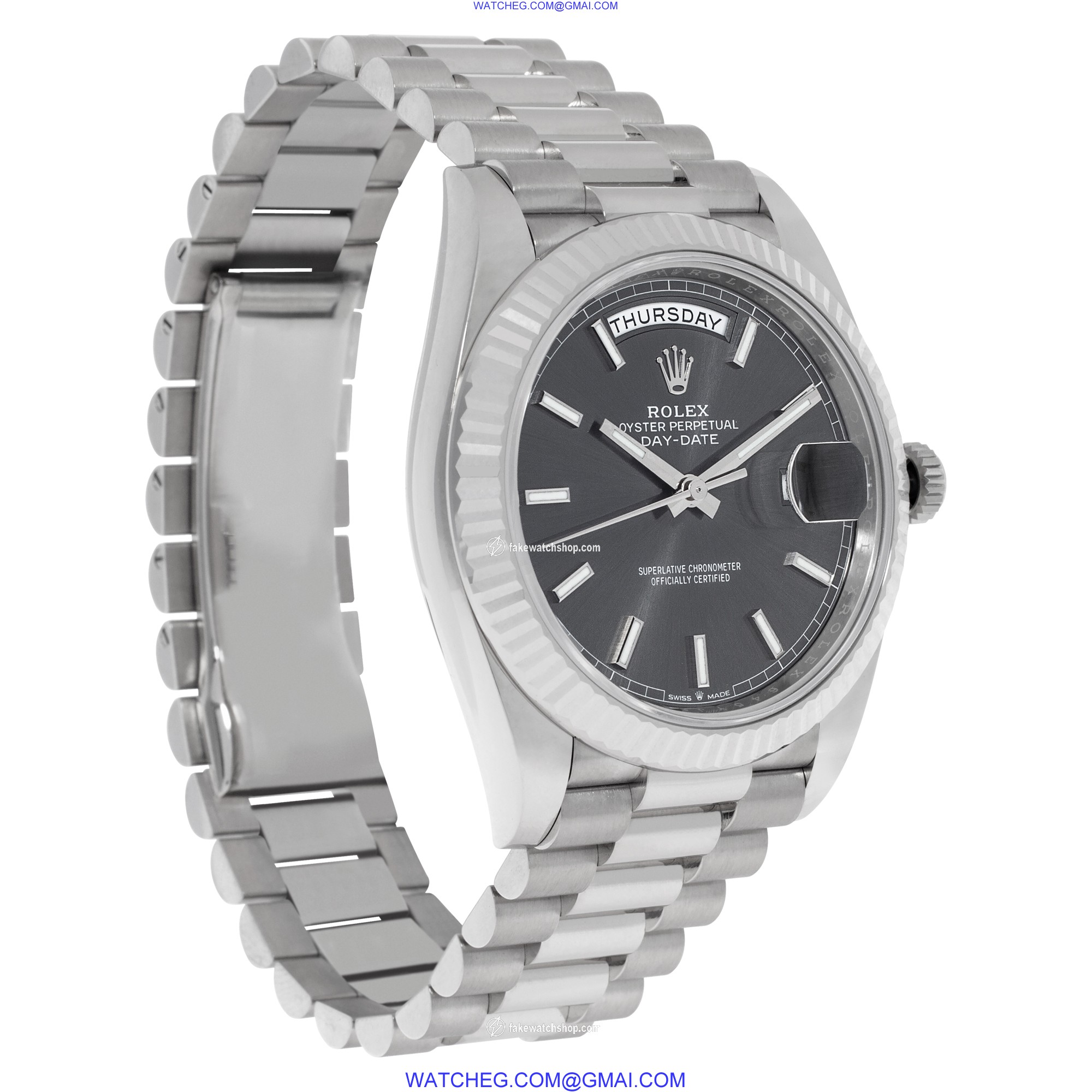 Rolex 228239 Day-Date 40 Automatic Male 18k White Gold 4