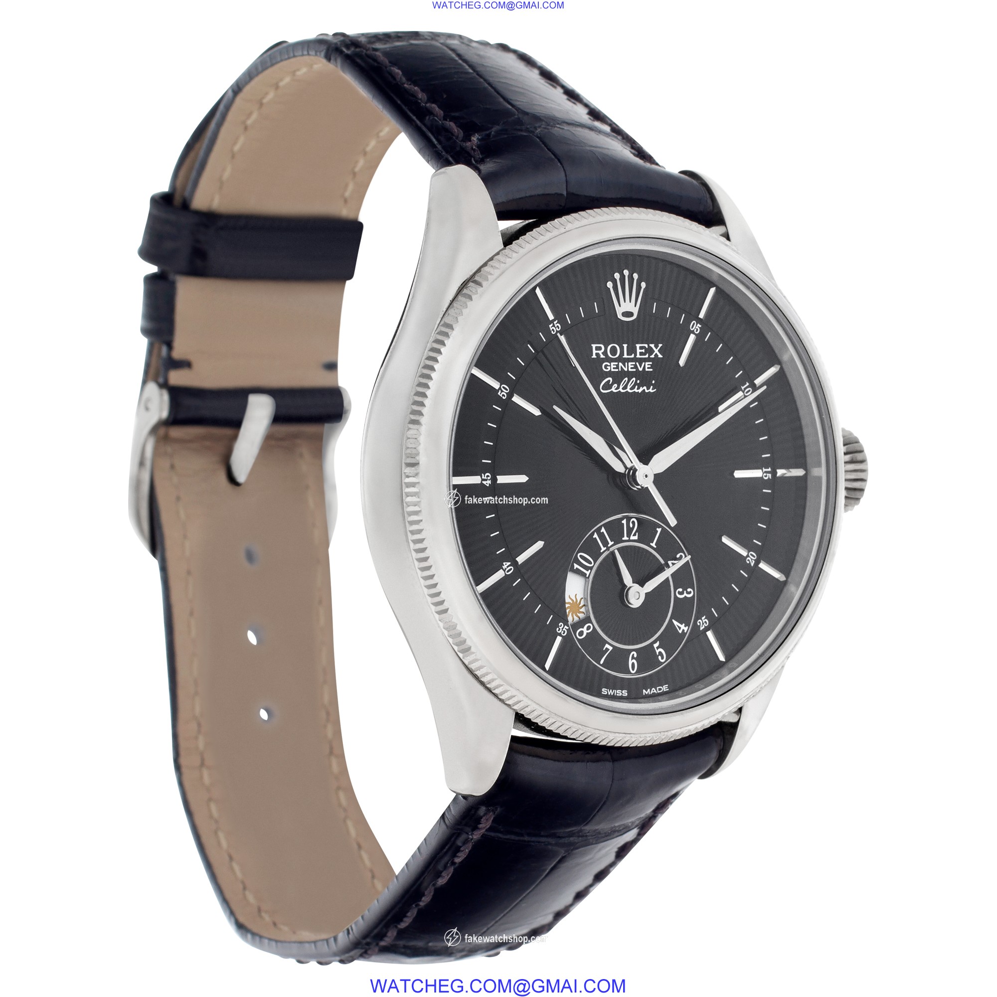 Rolex 50529 Cellini Automatic Male 18k White Gold 4