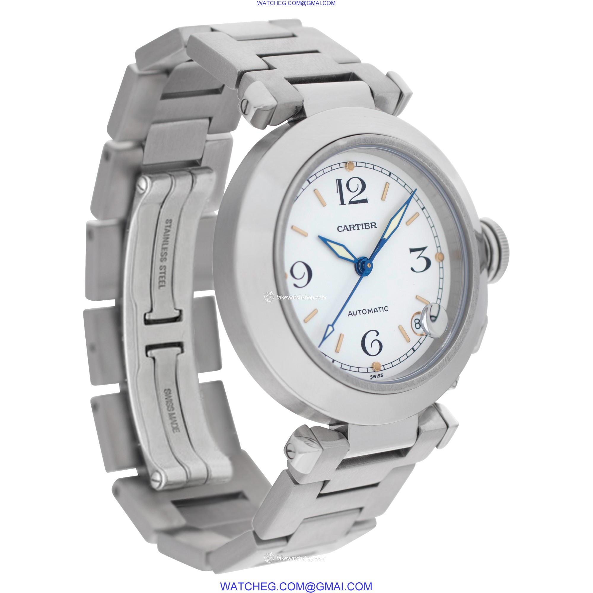 Cartier W31015M7 Pasha Automatic Unisex Stainless Steel 4