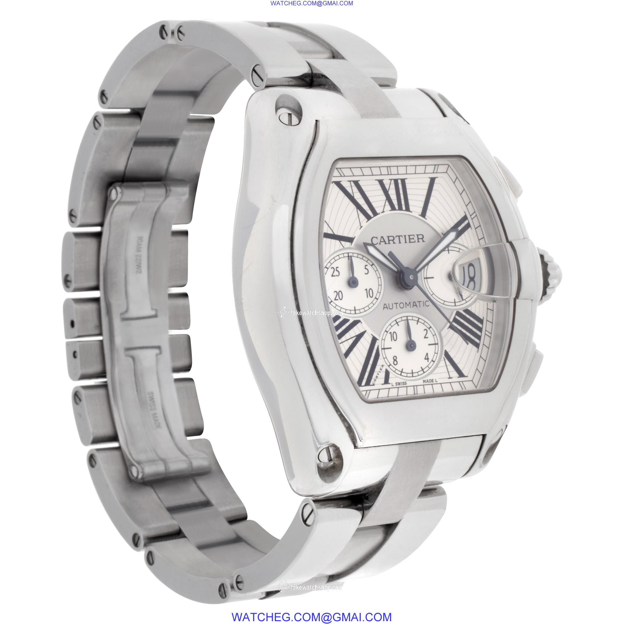 Cartier W62019X6 Roadster Automatic Male Stainless Steel 4