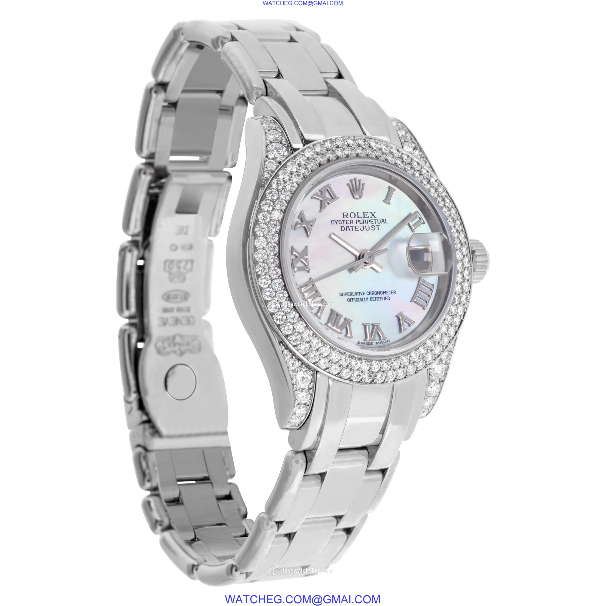 Rolex 80959 Pearlmaster Automatic Female 18k White Gold 4