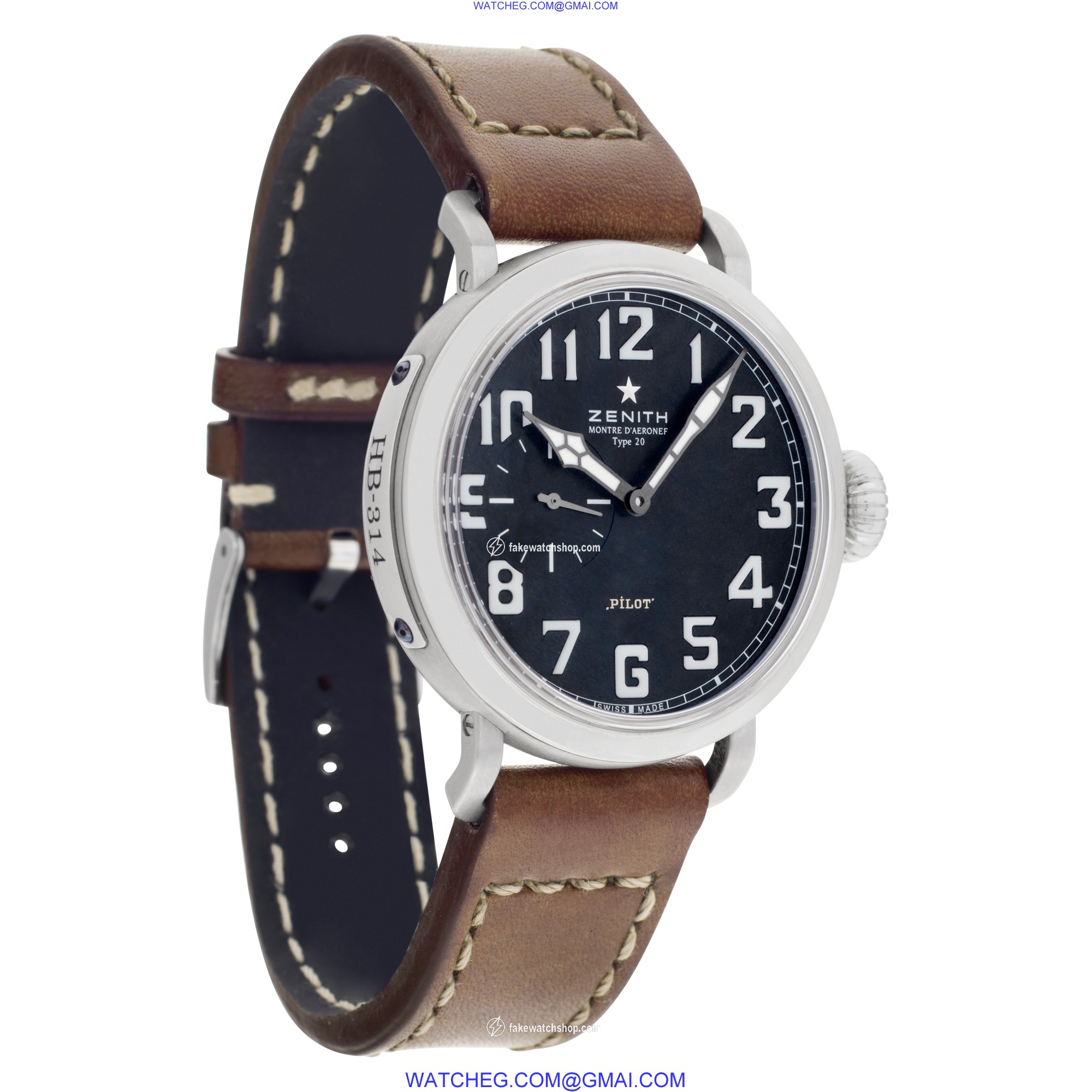 Zenith 03.1930.681/21.C723 Heritage Pilot Type 20 Automatic Male Stainless Steel 4